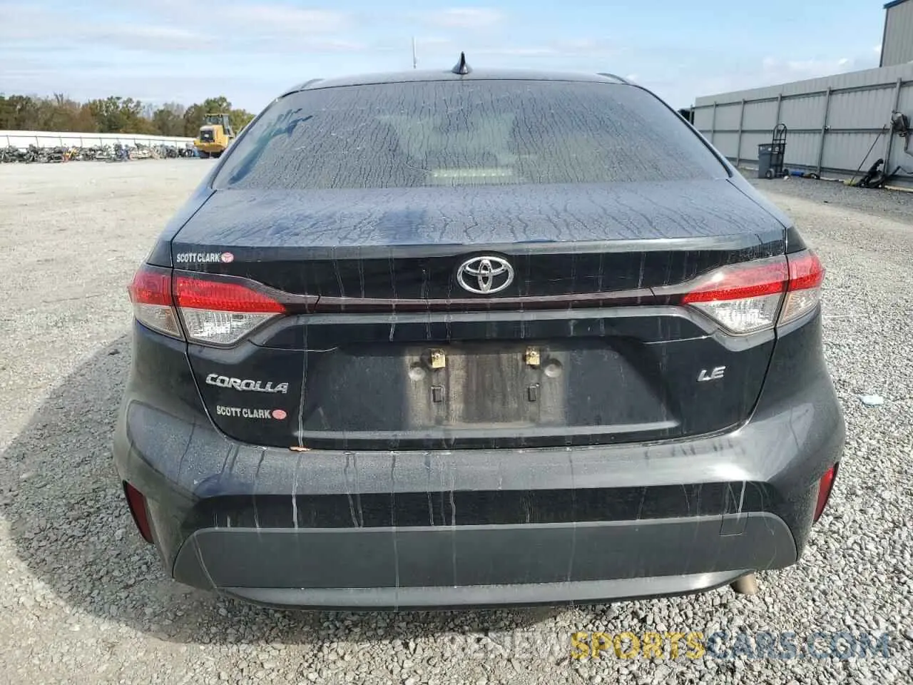 6 fotografías del automóvil dañado JTDEPRAE7LJ106993 TOYOTA COROLLA 2020