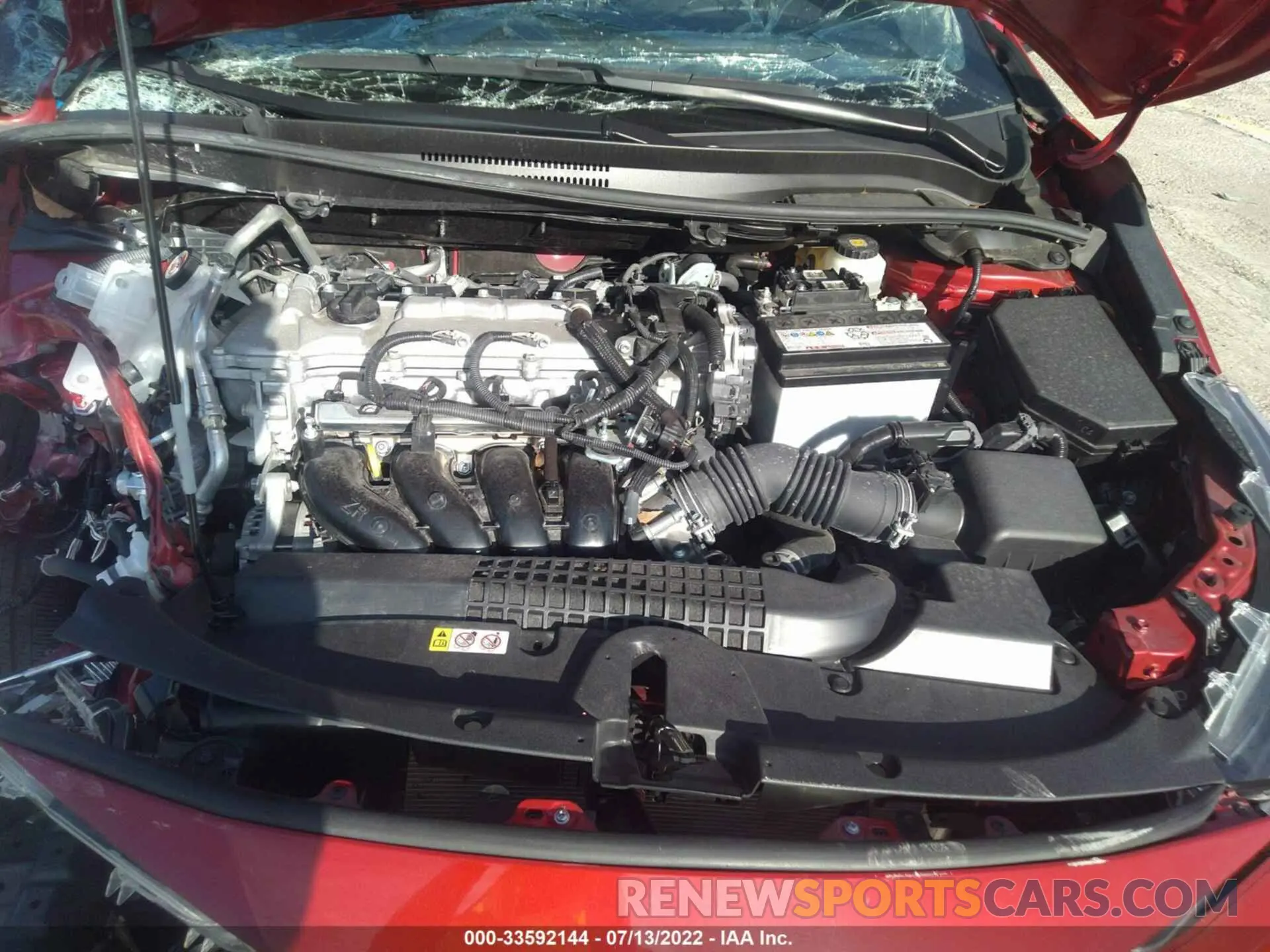 10 fotografías del automóvil dañado JTDEPRAE7LJ110722 TOYOTA COROLLA 2020