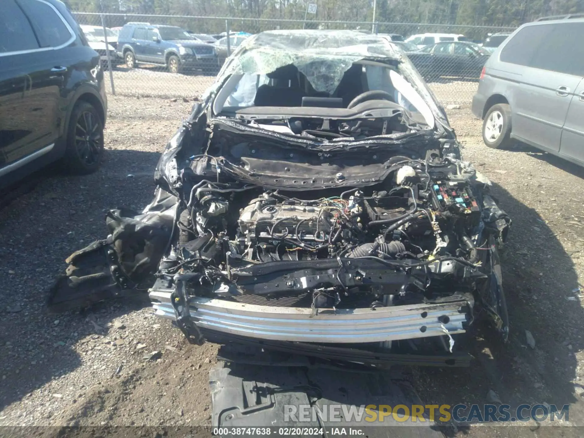 12 fotografías del automóvil dañado JTDEPRAE7LJ113846 TOYOTA COROLLA 2020