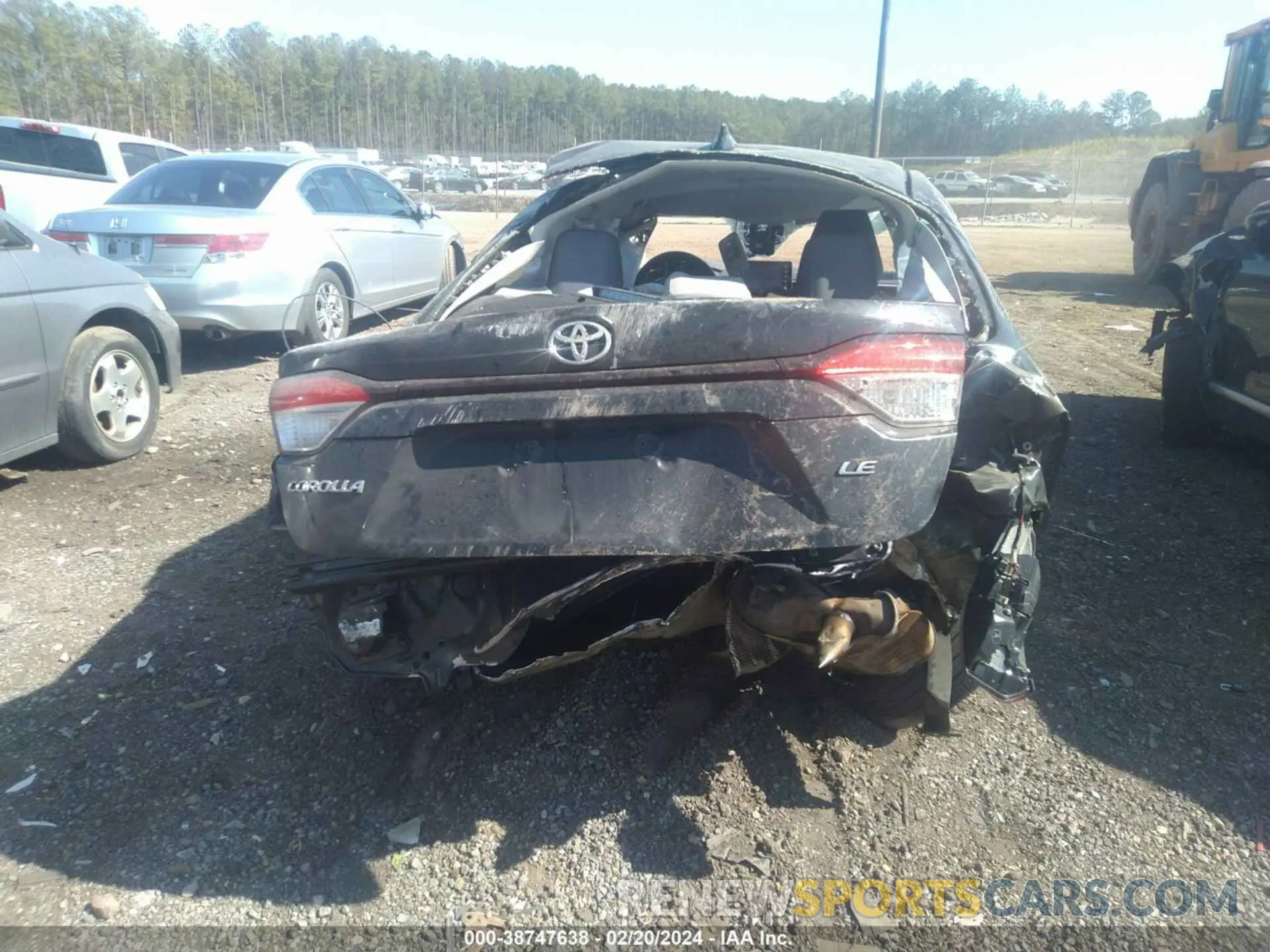 16 fotografías del automóvil dañado JTDEPRAE7LJ113846 TOYOTA COROLLA 2020