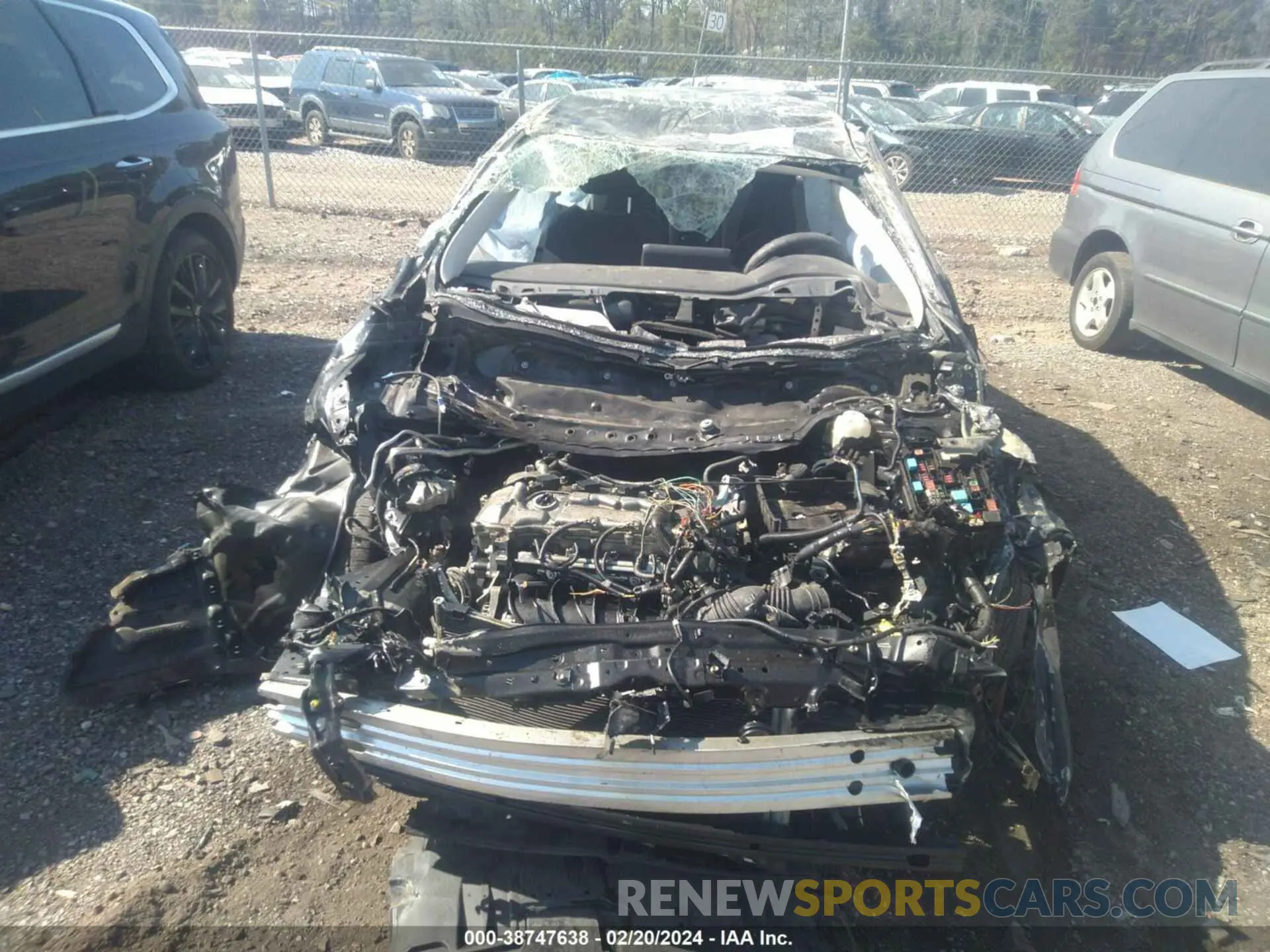 18 fotografías del automóvil dañado JTDEPRAE7LJ113846 TOYOTA COROLLA 2020
