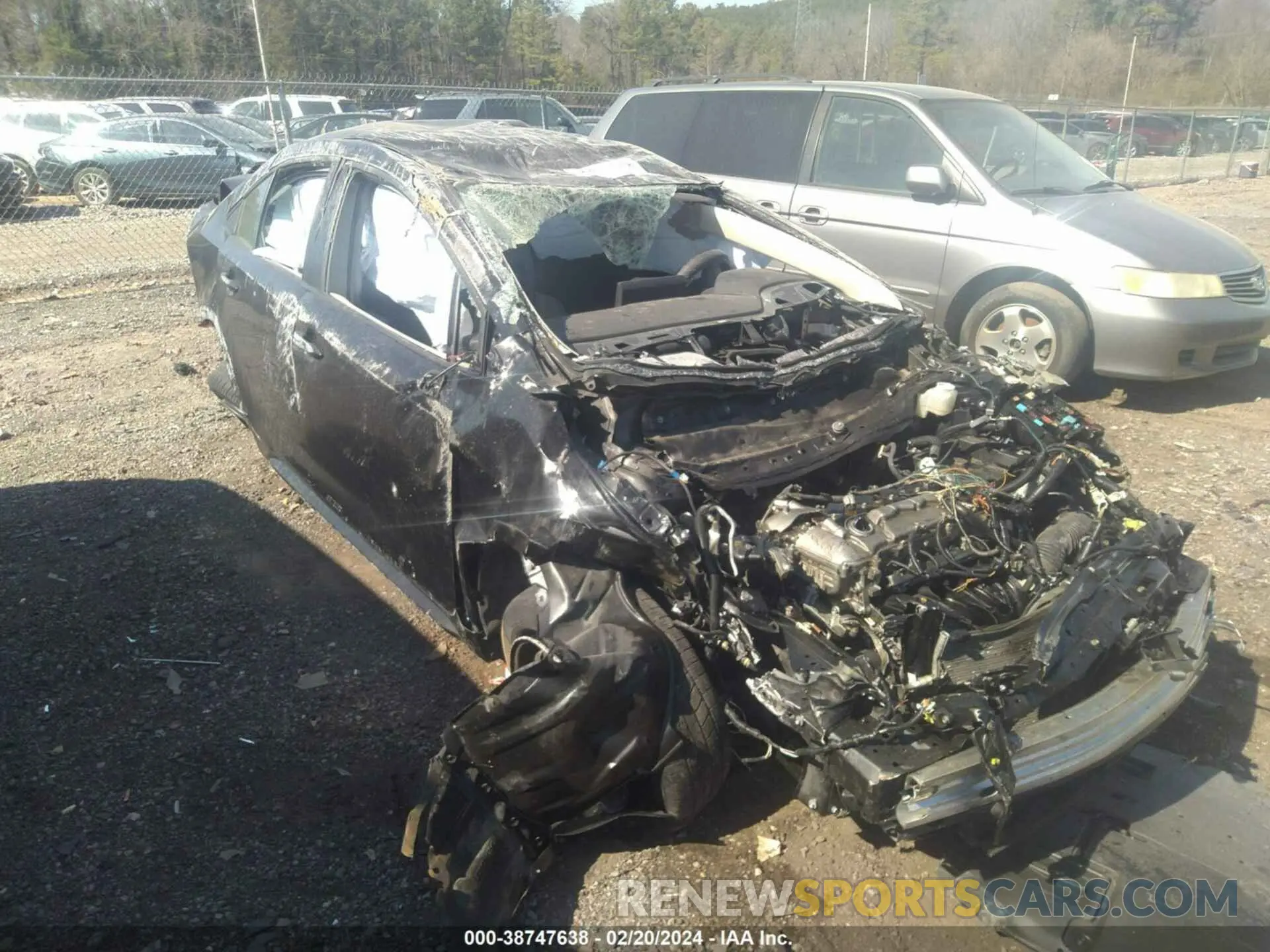 19 fotografías del automóvil dañado JTDEPRAE7LJ113846 TOYOTA COROLLA 2020