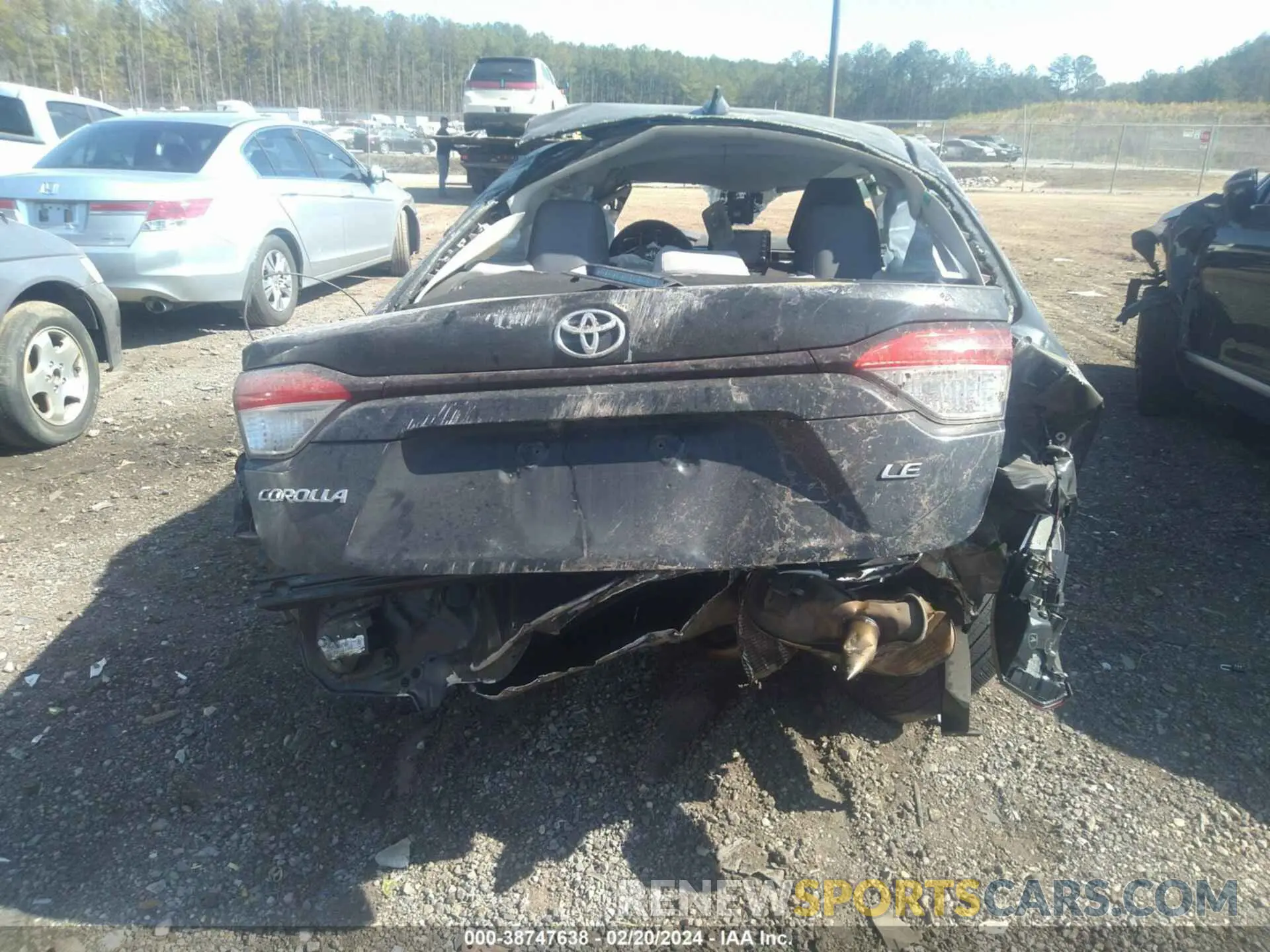 21 fotografías del automóvil dañado JTDEPRAE7LJ113846 TOYOTA COROLLA 2020