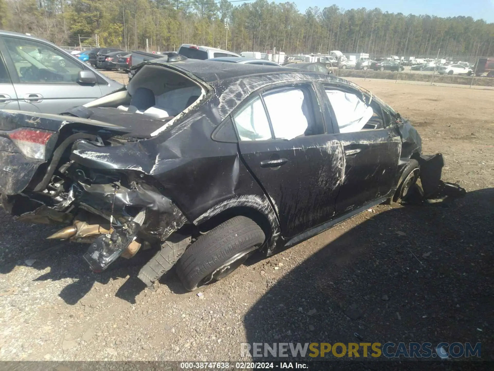 4 fotografías del automóvil dañado JTDEPRAE7LJ113846 TOYOTA COROLLA 2020