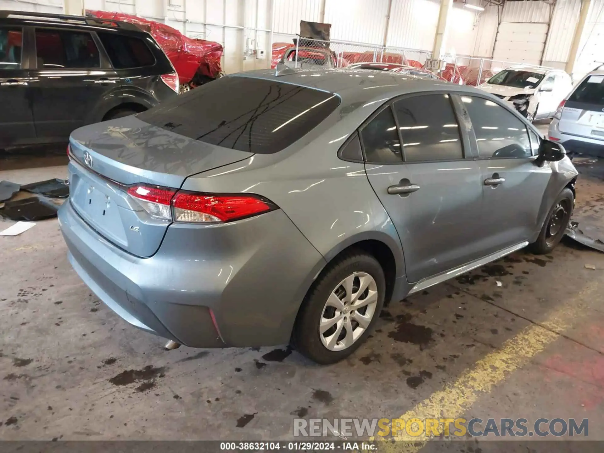 4 fotografías del automóvil dañado JTDEPRAE7LJ114270 TOYOTA COROLLA 2020