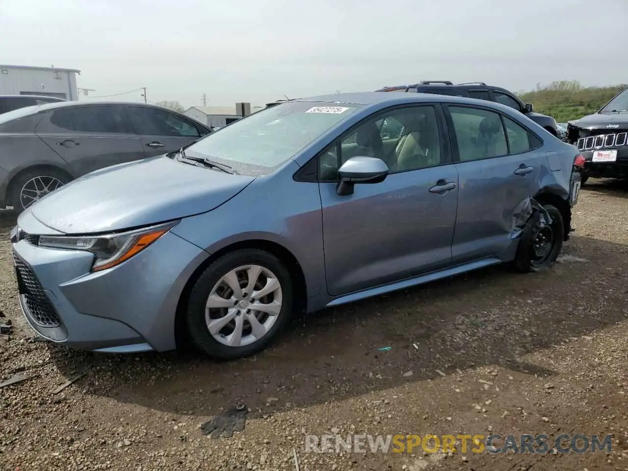 1 fotografías del automóvil dañado JTDEPRAE8LJ002240 TOYOTA COROLLA 2020