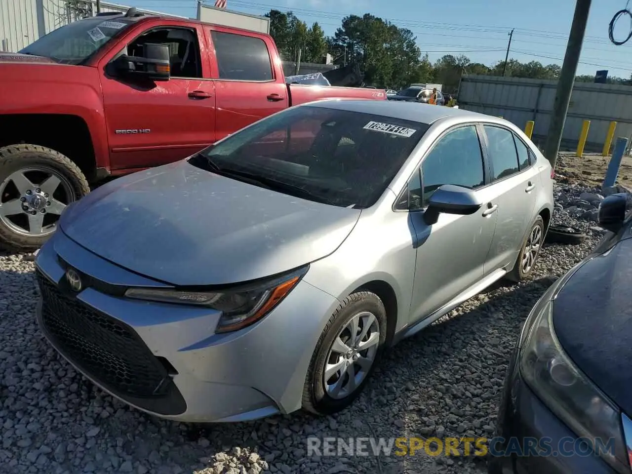 1 fotografías del automóvil dañado JTDEPRAE8LJ018518 TOYOTA COROLLA 2020