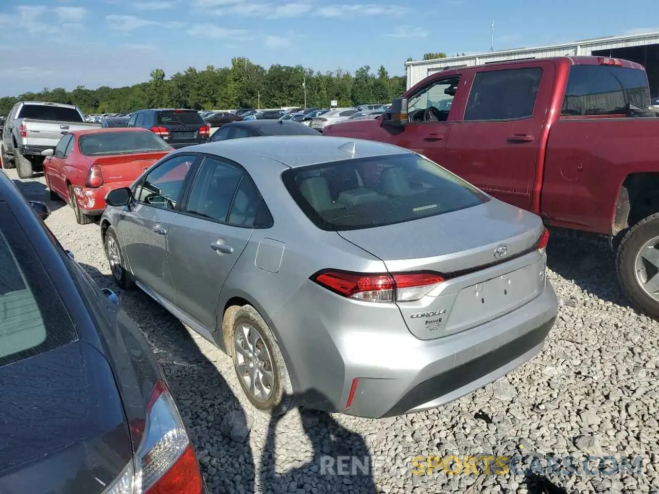 2 fotografías del automóvil dañado JTDEPRAE8LJ018518 TOYOTA COROLLA 2020