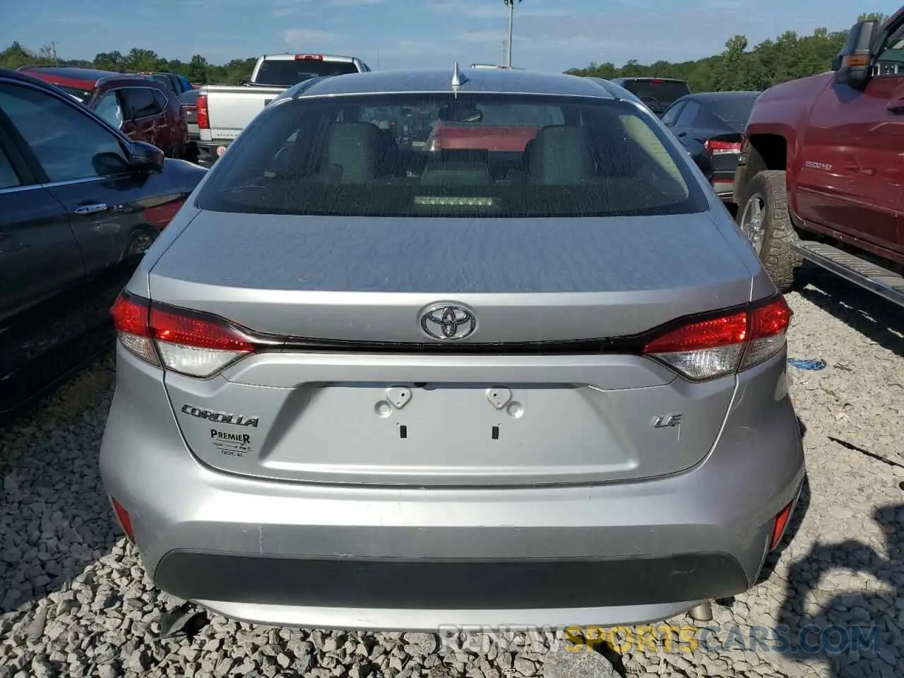 6 fotografías del automóvil dañado JTDEPRAE8LJ018518 TOYOTA COROLLA 2020