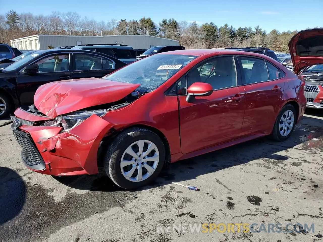1 fotografías del automóvil dañado JTDEPRAE8LJ022455 TOYOTA COROLLA 2020
