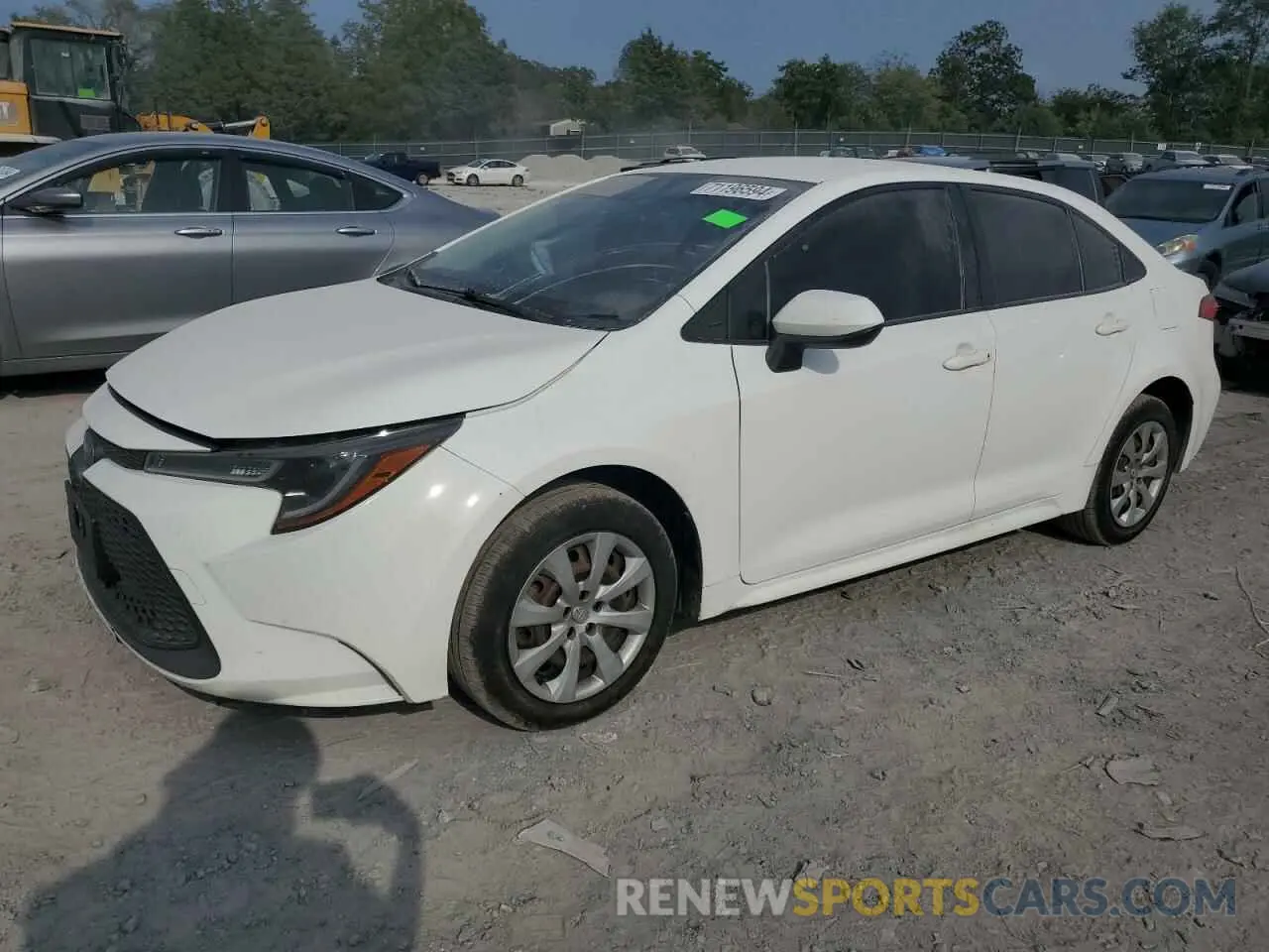 1 fotografías del automóvil dañado JTDEPRAE8LJ023525 TOYOTA COROLLA 2020