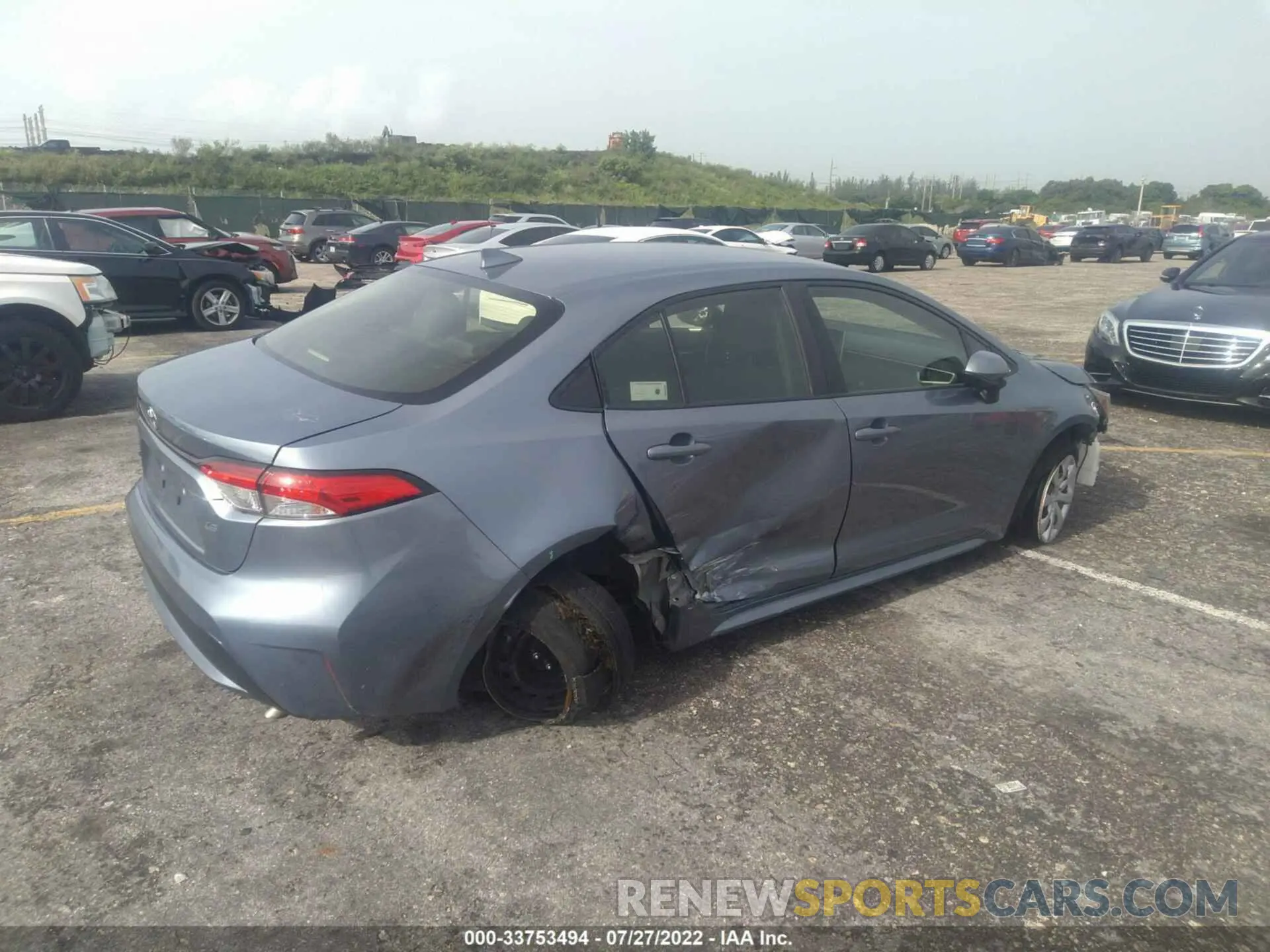 4 fotografías del automóvil dañado JTDEPRAE8LJ025078 TOYOTA COROLLA 2020