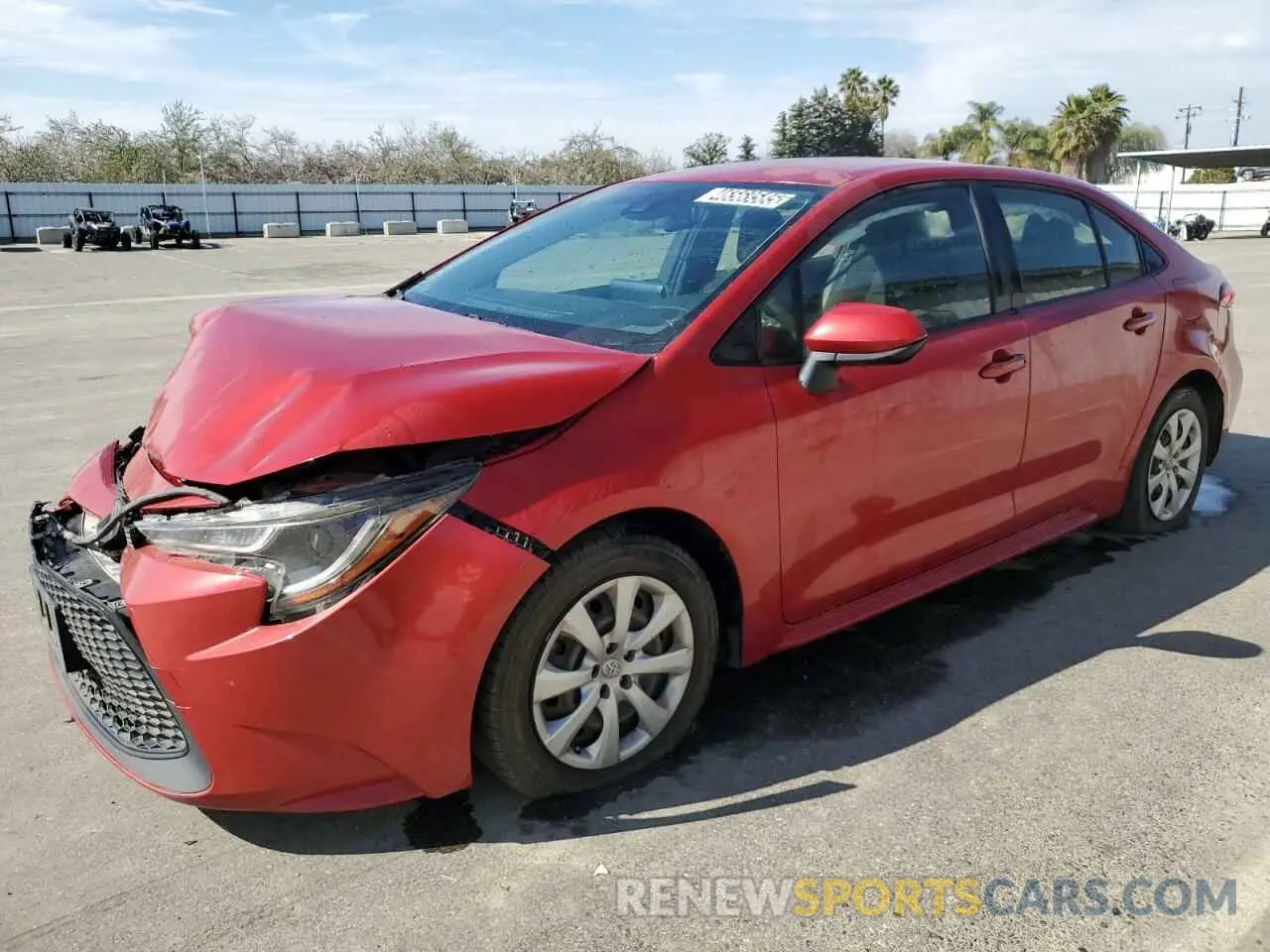 1 fotografías del automóvil dañado JTDEPRAE8LJ028787 TOYOTA COROLLA 2020