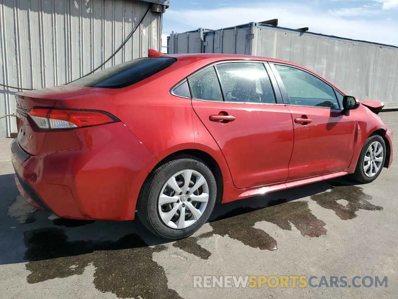 3 fotografías del automóvil dañado JTDEPRAE8LJ028787 TOYOTA COROLLA 2020