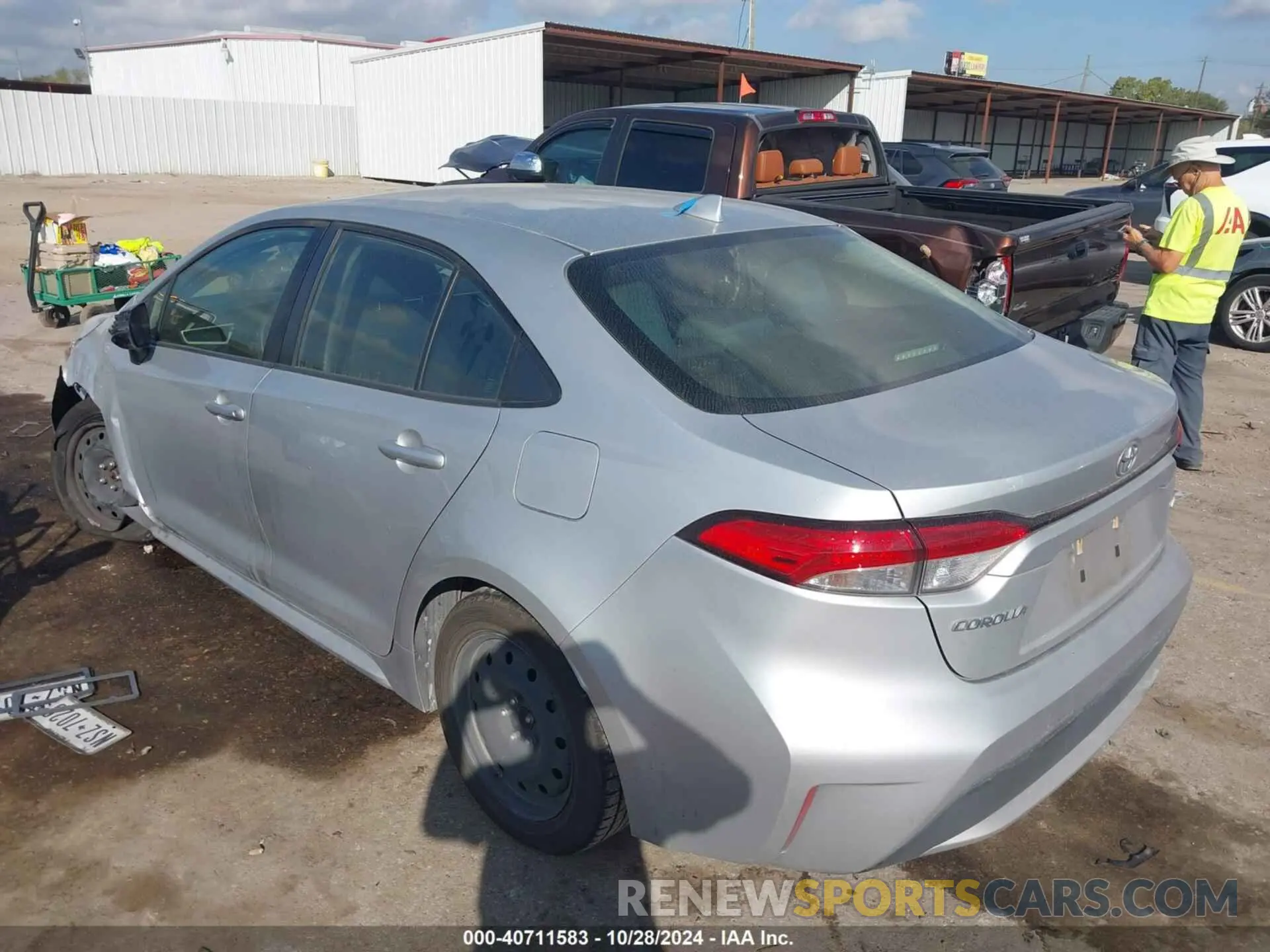 3 fotografías del automóvil dañado JTDEPRAE8LJ029809 TOYOTA COROLLA 2020