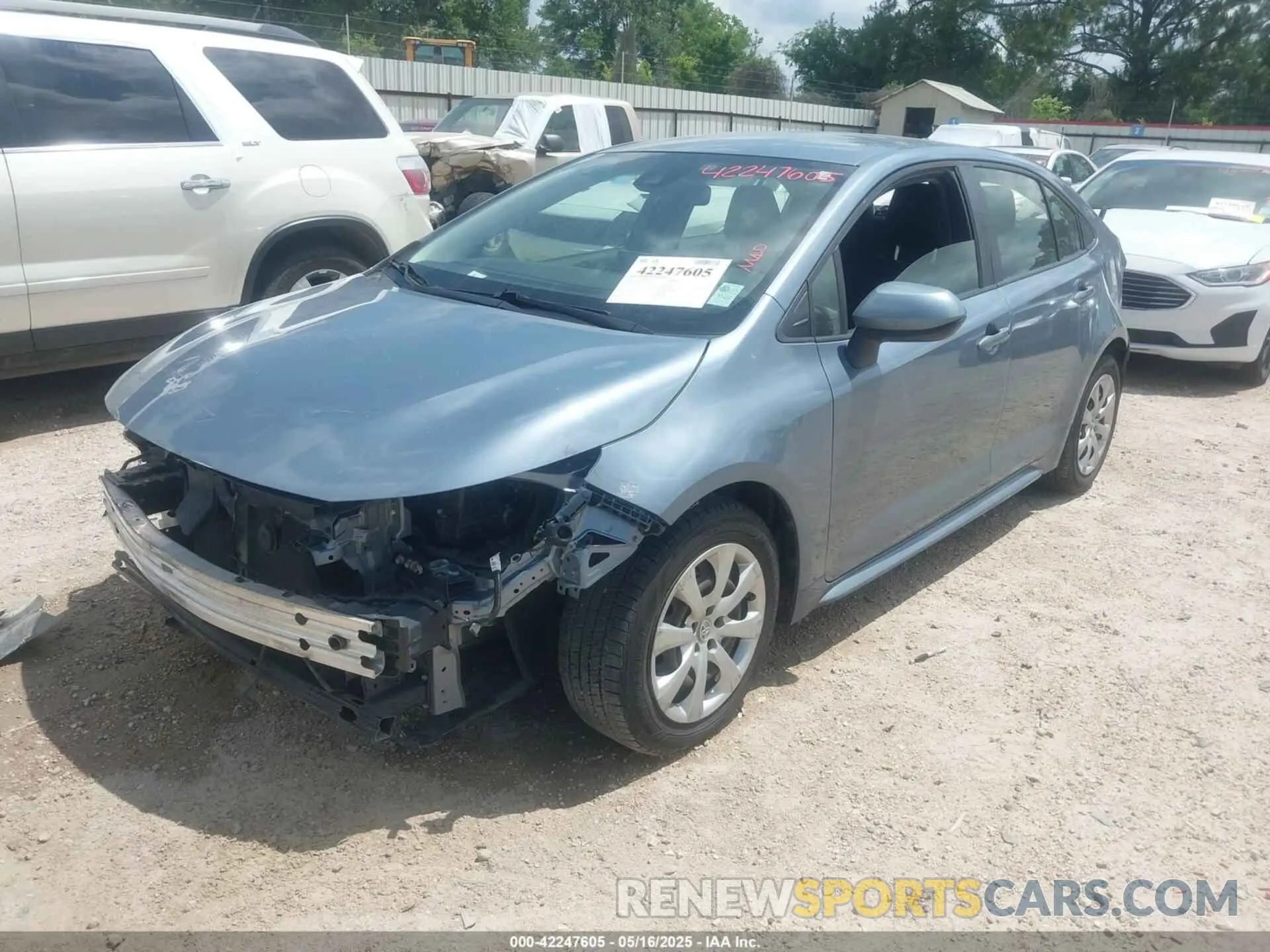 2 fotografías del automóvil dañado JTDEPRAE8LJ032161 TOYOTA COROLLA 2020