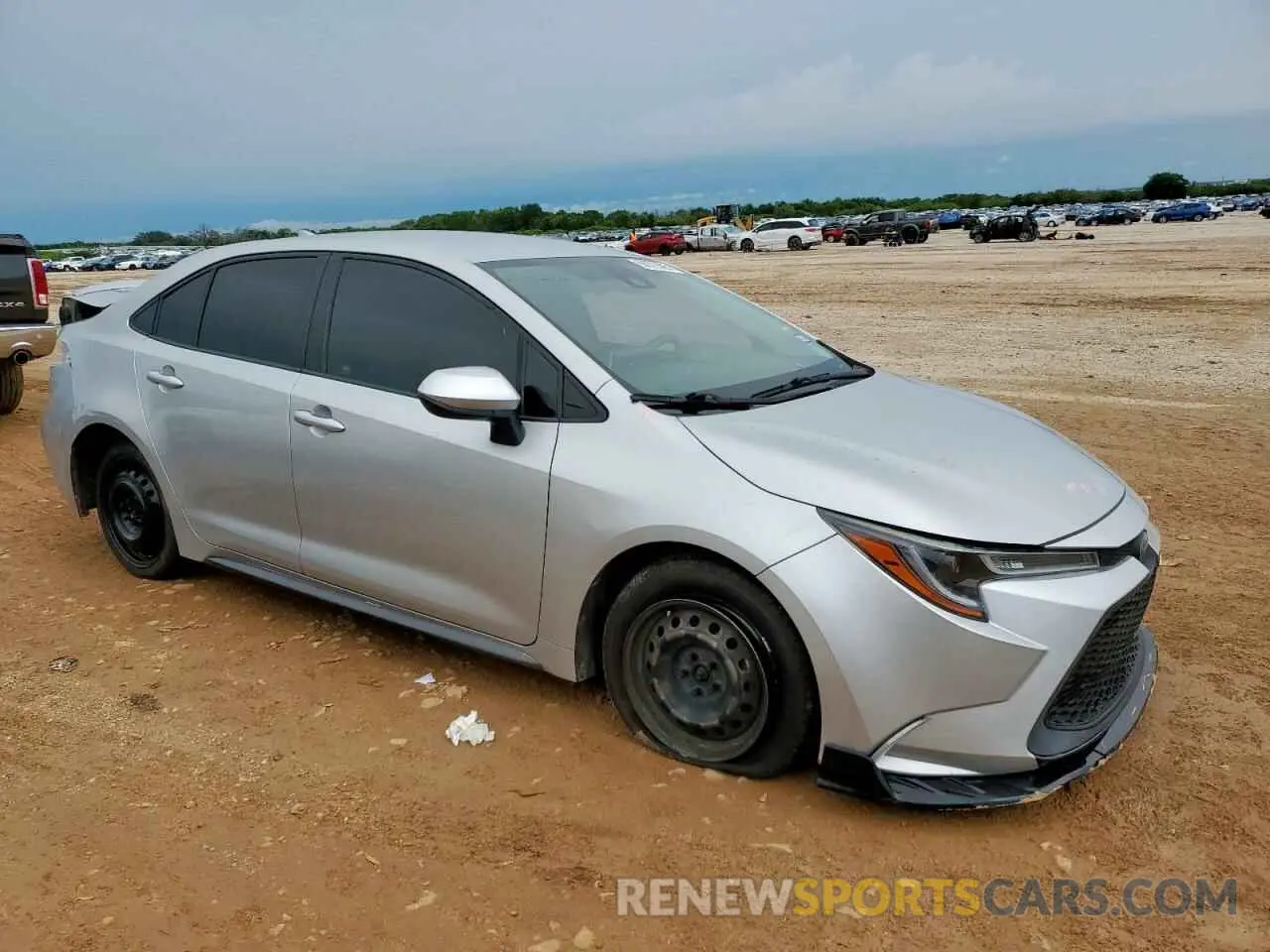 4 fotografías del automóvil dañado JTDEPRAE8LJ034539 TOYOTA COROLLA 2020