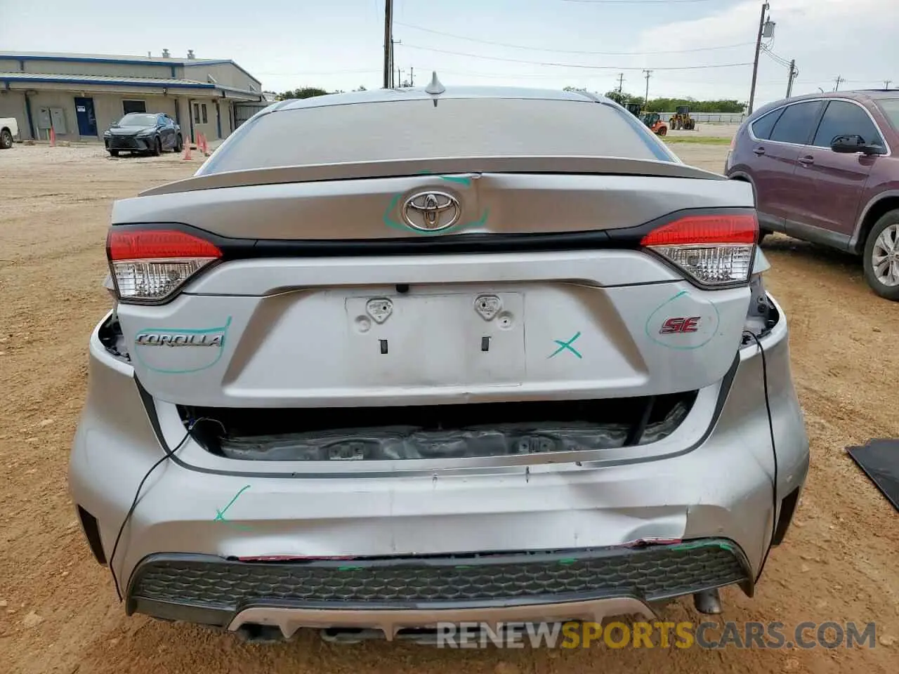 6 fotografías del automóvil dañado JTDEPRAE8LJ034539 TOYOTA COROLLA 2020