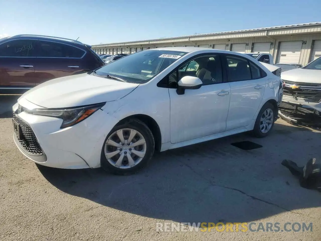 1 fotografías del automóvil dañado JTDEPRAE8LJ034864 TOYOTA COROLLA 2020