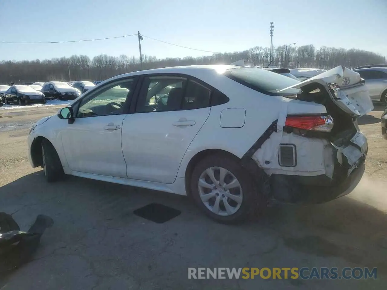 2 fotografías del automóvil dañado JTDEPRAE8LJ034864 TOYOTA COROLLA 2020