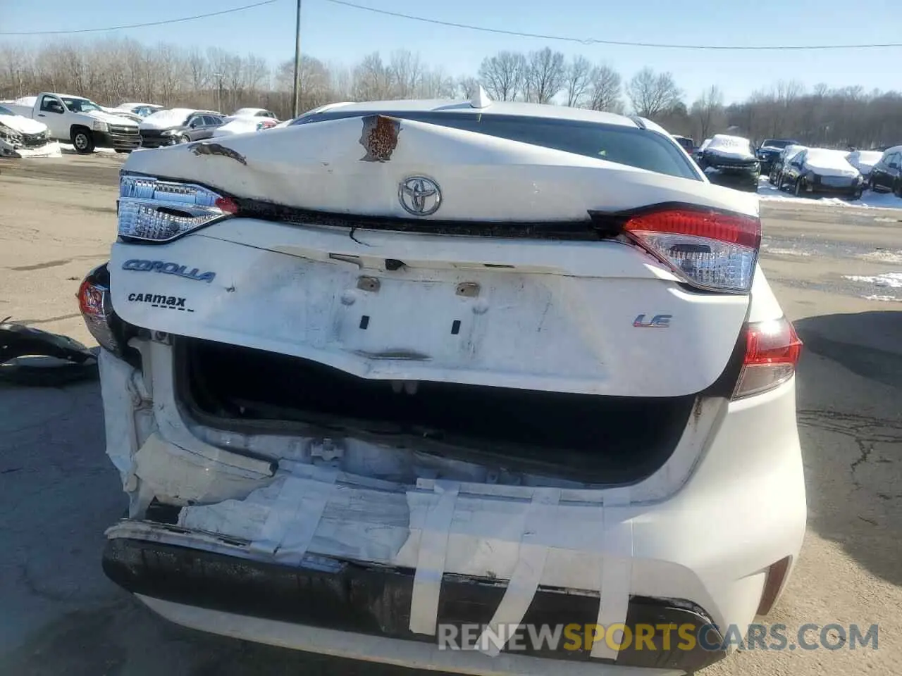 6 fotografías del automóvil dañado JTDEPRAE8LJ034864 TOYOTA COROLLA 2020