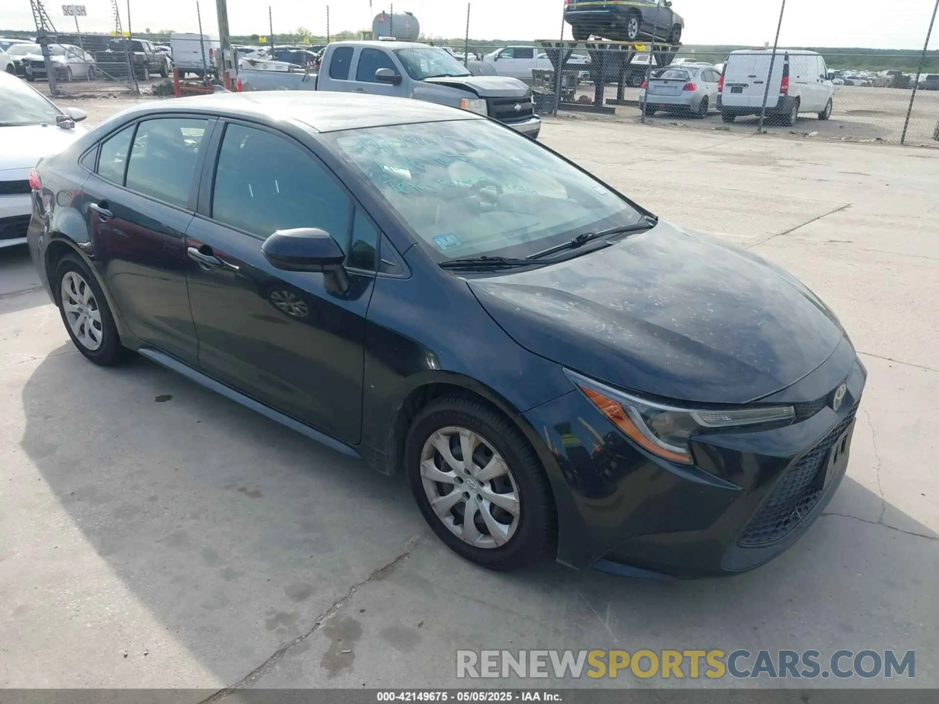 1 fotografías del automóvil dañado JTDEPRAE8LJ037666 TOYOTA COROLLA 2020