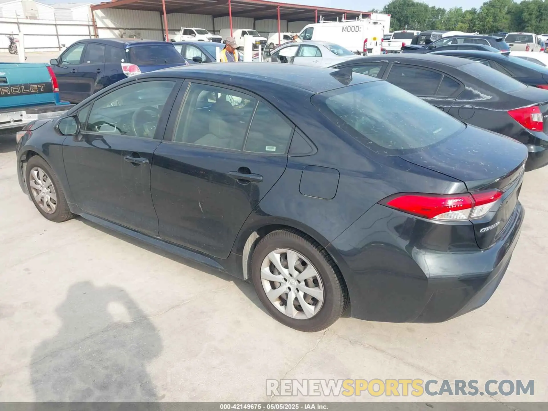 3 fotografías del automóvil dañado JTDEPRAE8LJ037666 TOYOTA COROLLA 2020