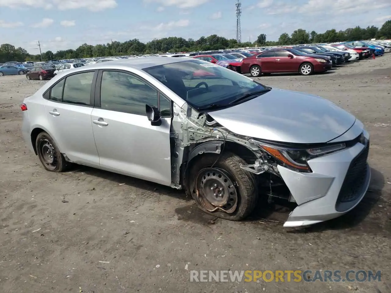 4 fotografías del automóvil dañado JTDEPRAE8LJ039420 TOYOTA COROLLA 2020