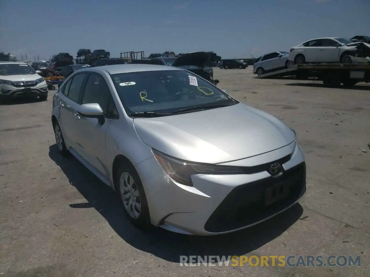 1 fotografías del automóvil dañado JTDEPRAE8LJ040518 TOYOTA COROLLA 2020