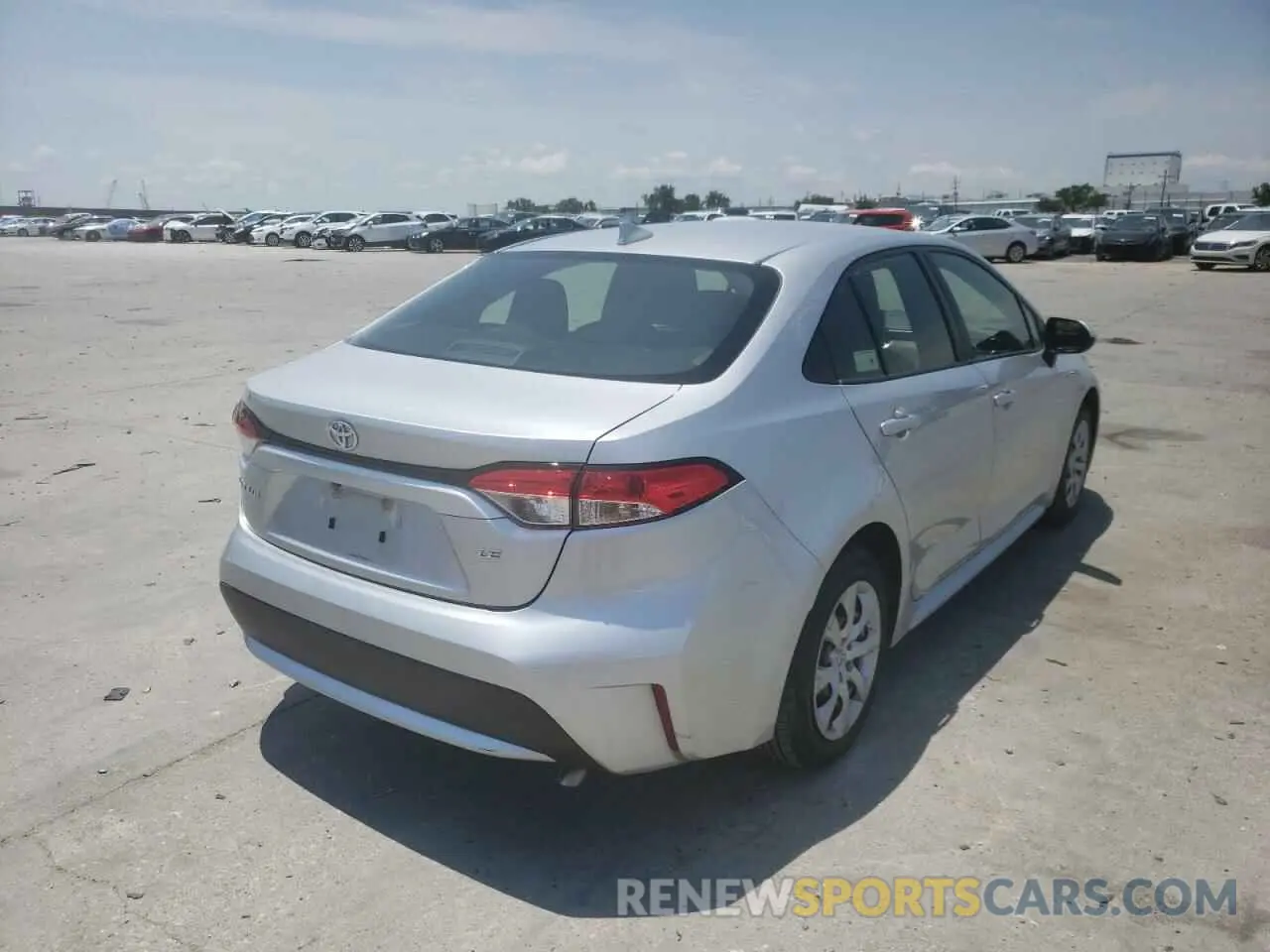 4 fotografías del automóvil dañado JTDEPRAE8LJ040518 TOYOTA COROLLA 2020