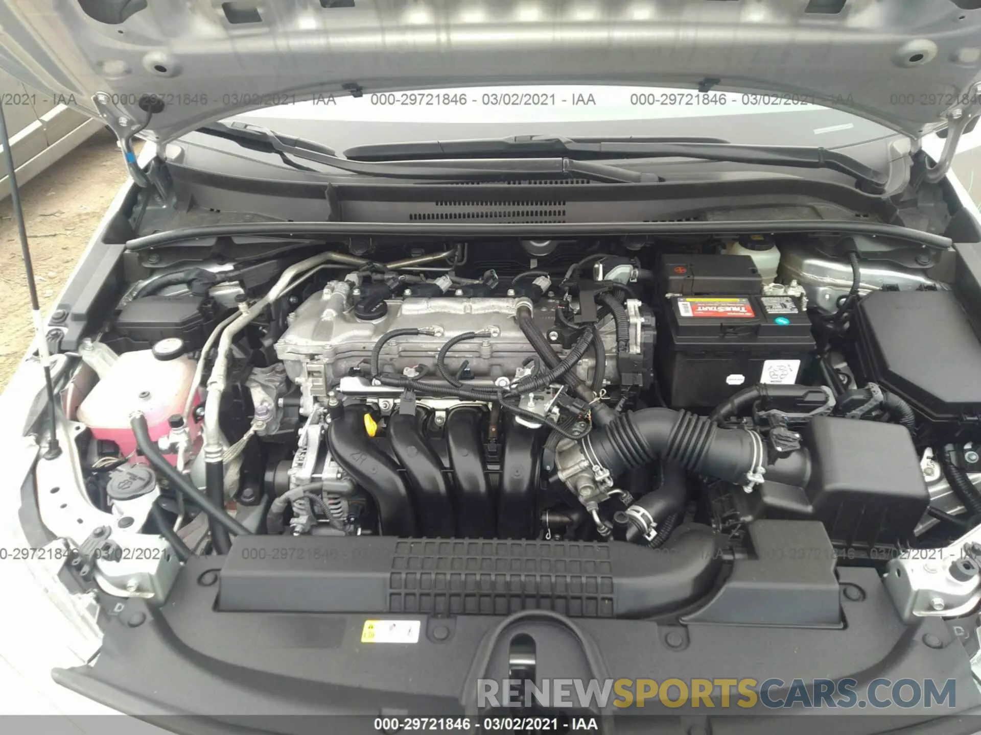 10 fotografías del automóvil dañado JTDEPRAE8LJ044407 TOYOTA COROLLA 2020