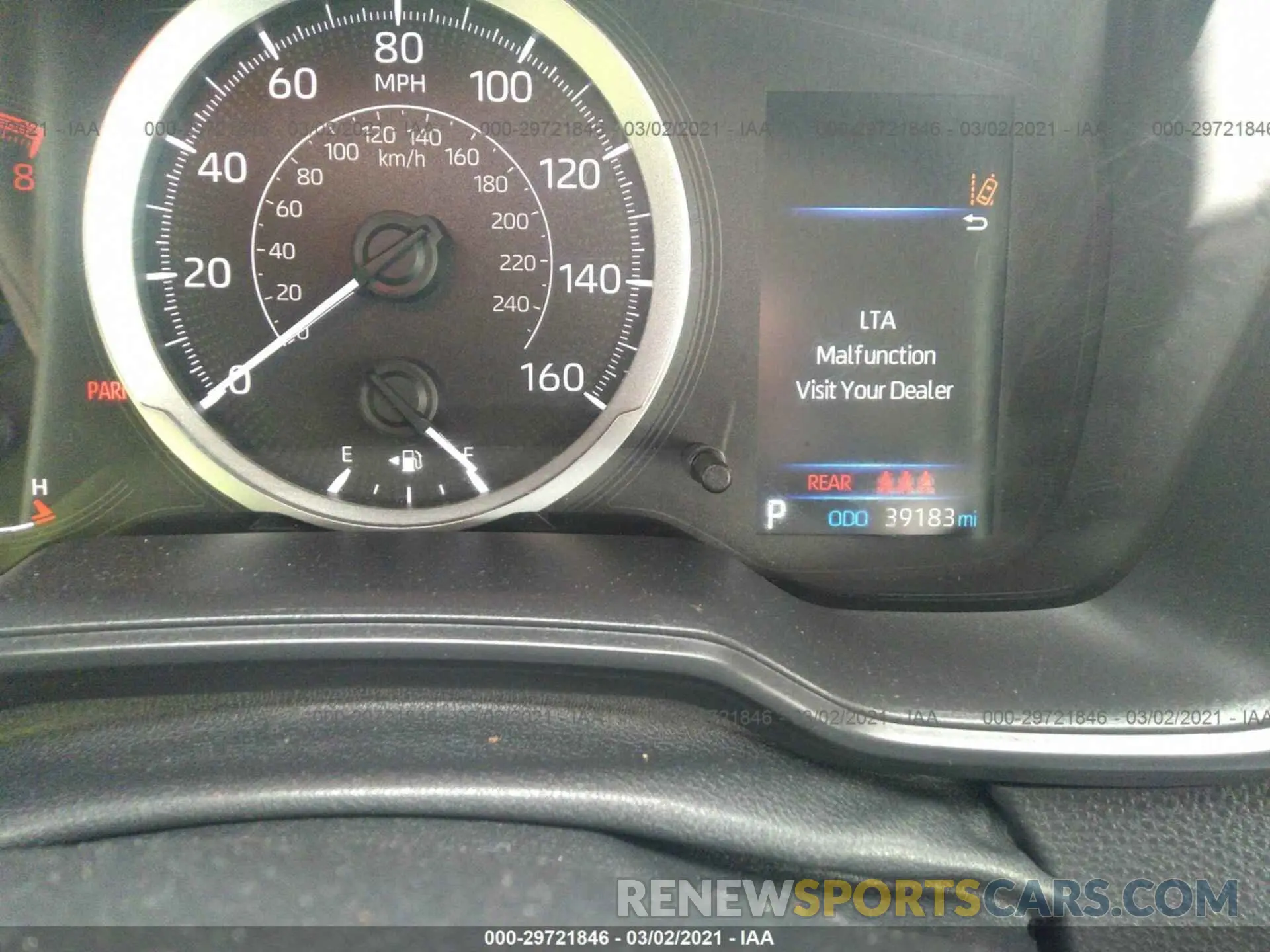 7 fotografías del automóvil dañado JTDEPRAE8LJ044407 TOYOTA COROLLA 2020