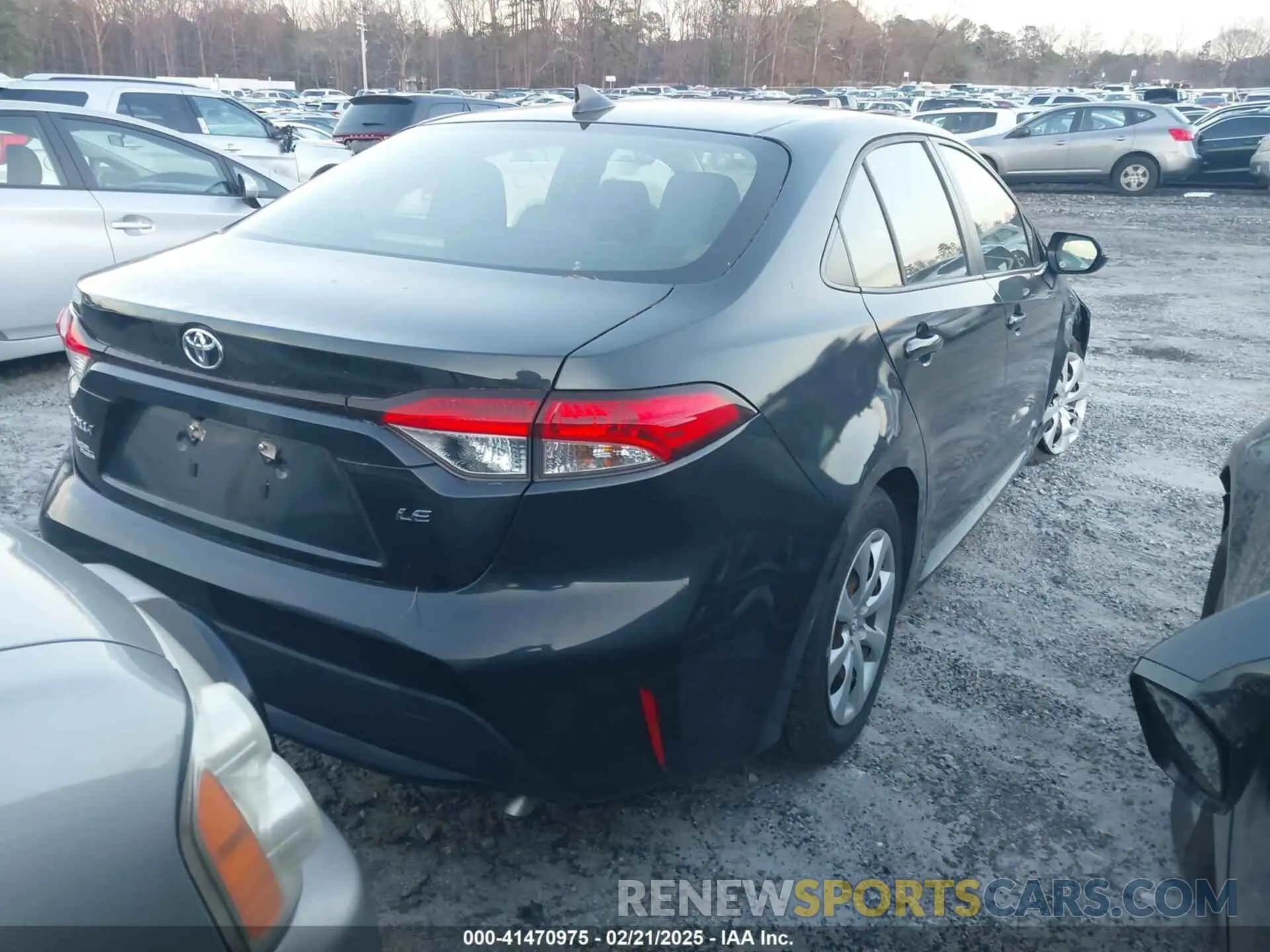 4 fotografías del automóvil dañado JTDEPRAE8LJ045301 TOYOTA COROLLA 2020