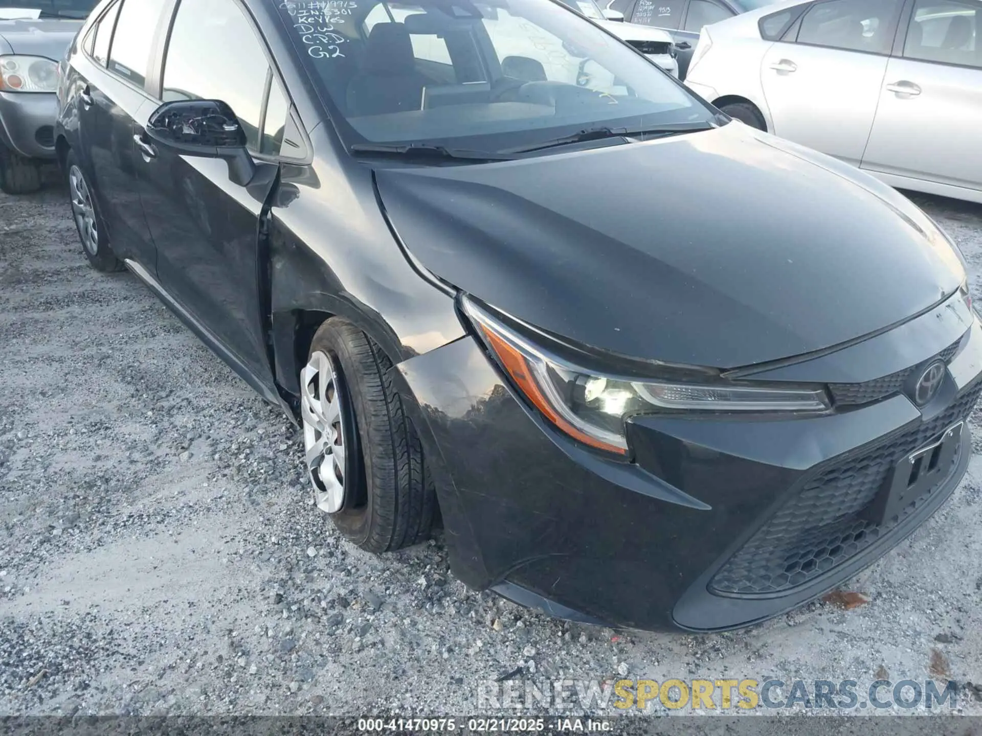 6 fotografías del automóvil dañado JTDEPRAE8LJ045301 TOYOTA COROLLA 2020