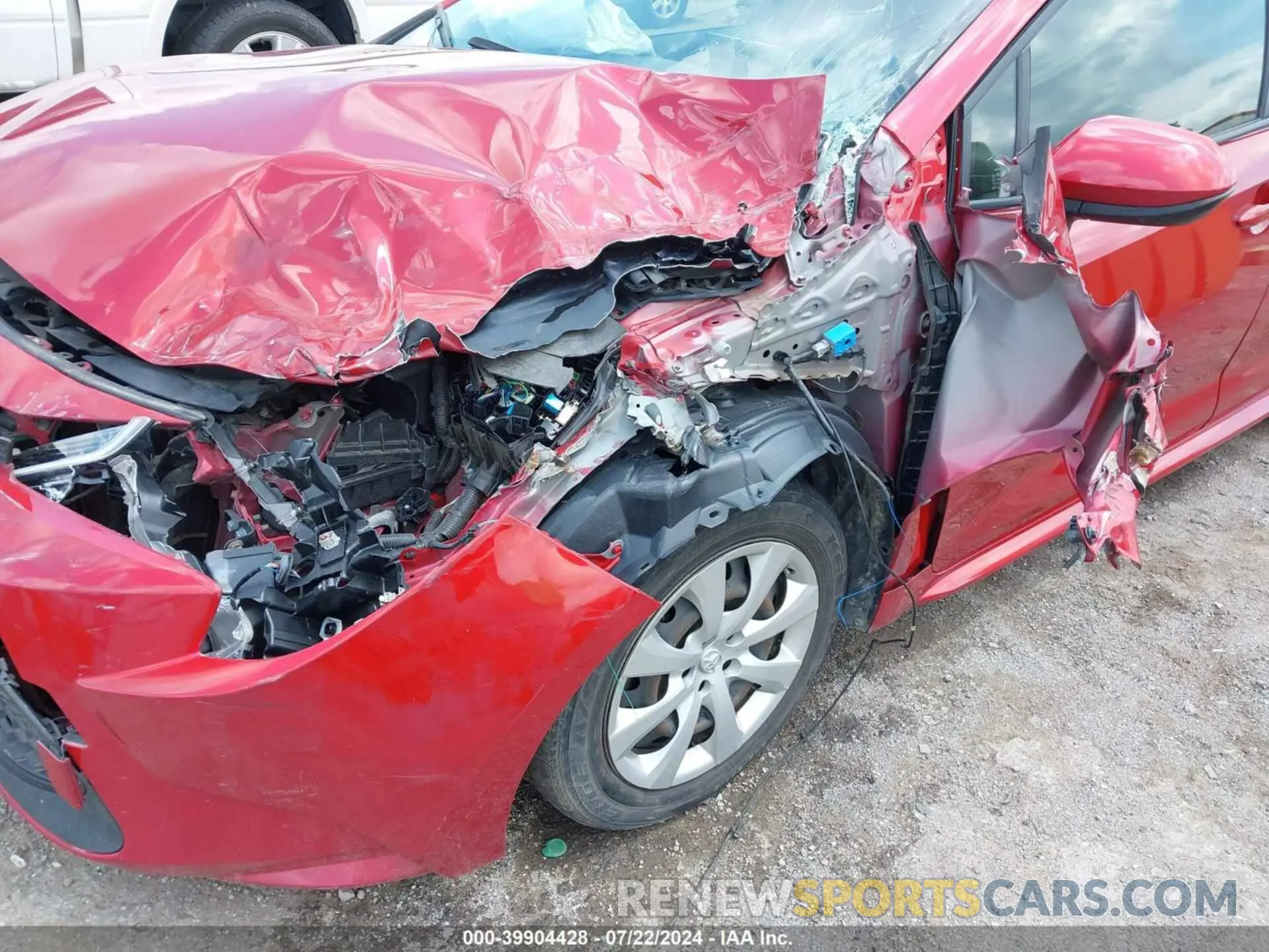 6 fotografías del automóvil dañado JTDEPRAE8LJ045573 TOYOTA COROLLA 2020