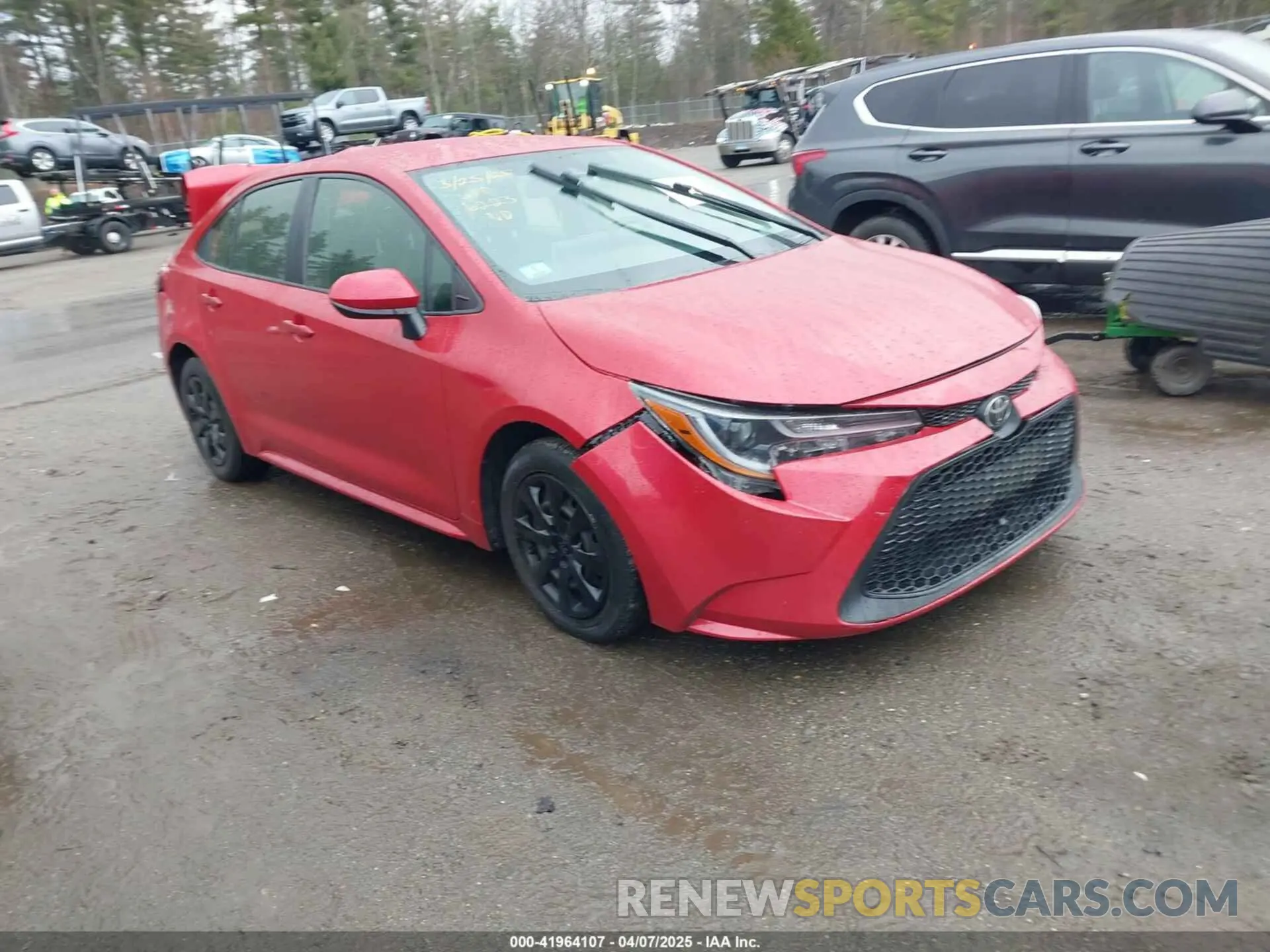 1 fotografías del automóvil dañado JTDEPRAE8LJ046223 TOYOTA COROLLA 2020