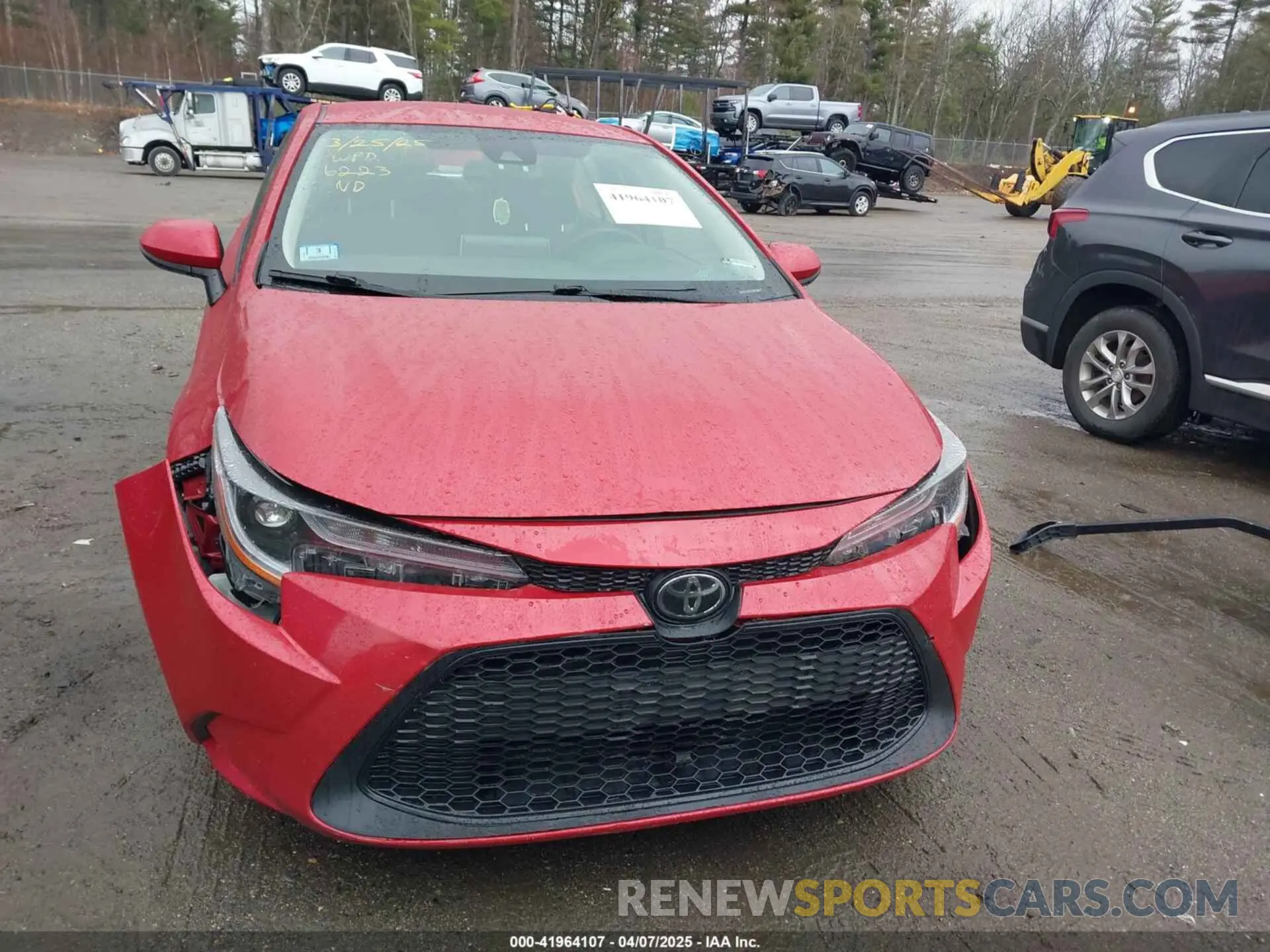 13 fotografías del automóvil dañado JTDEPRAE8LJ046223 TOYOTA COROLLA 2020