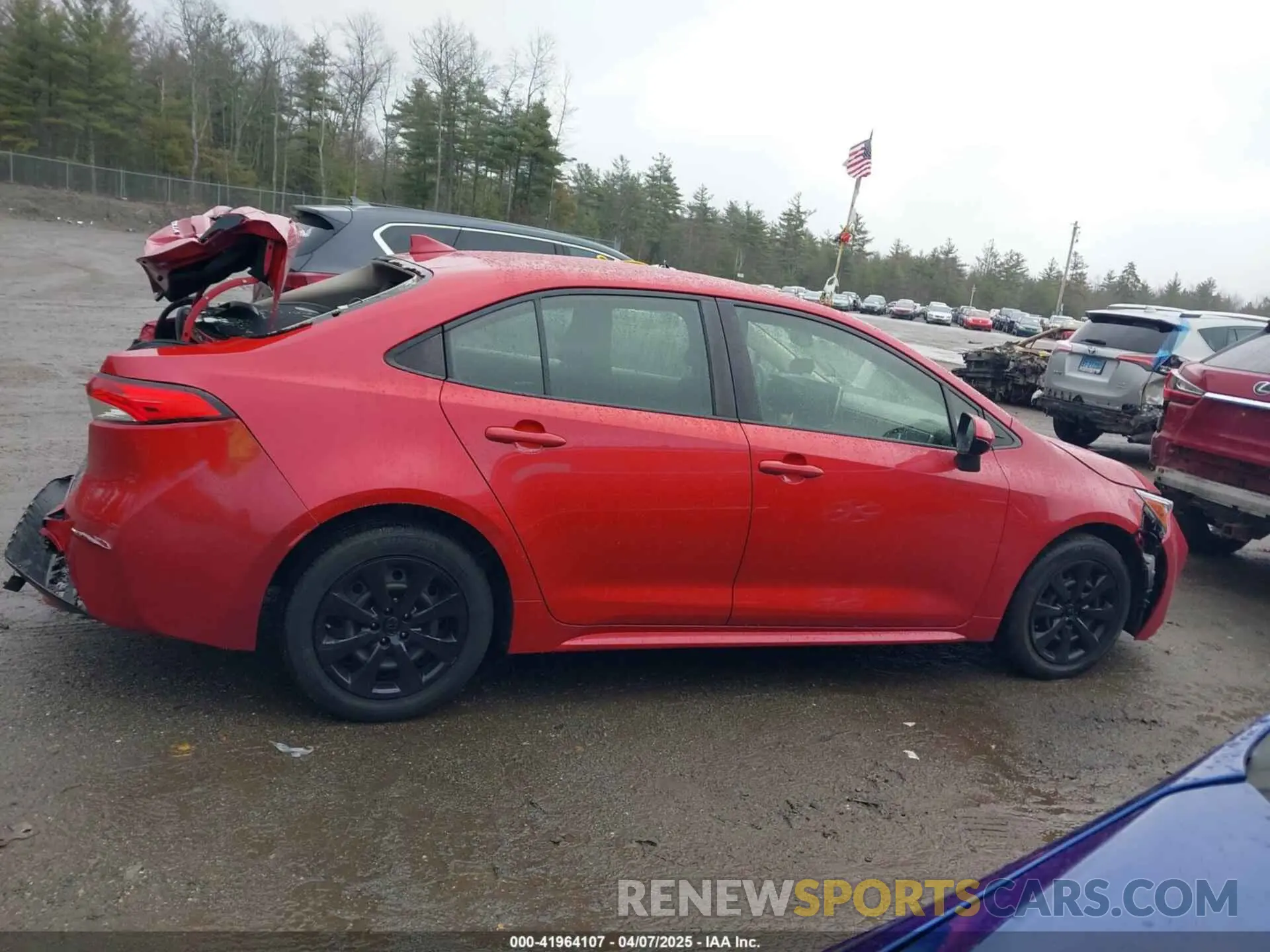 14 fotografías del automóvil dañado JTDEPRAE8LJ046223 TOYOTA COROLLA 2020
