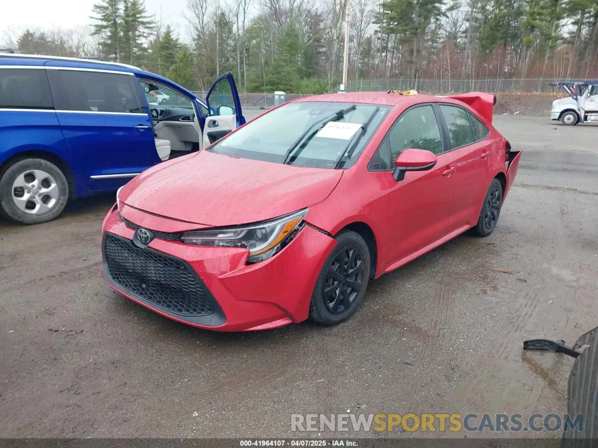 2 fotografías del automóvil dañado JTDEPRAE8LJ046223 TOYOTA COROLLA 2020