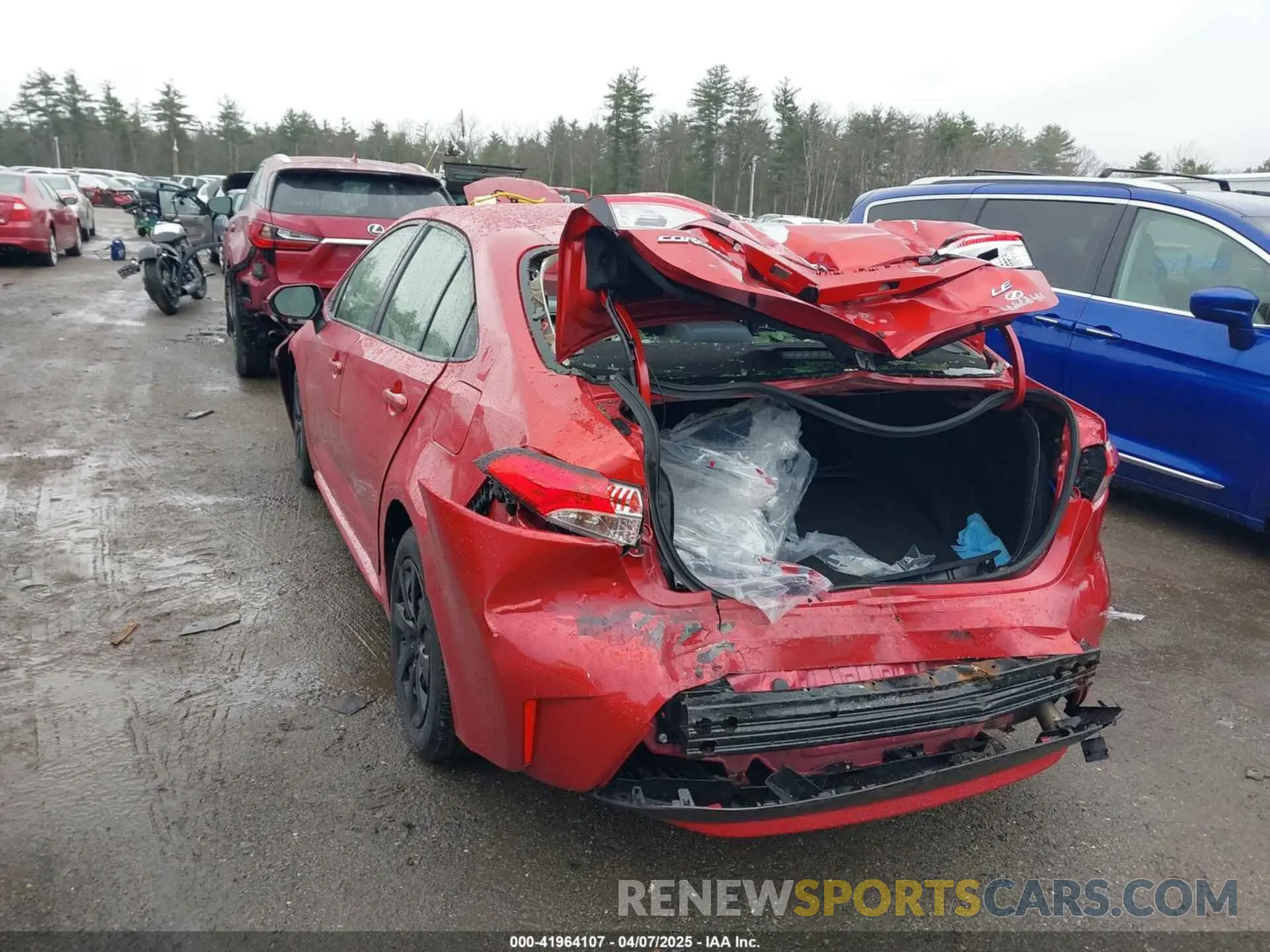 6 fotografías del automóvil dañado JTDEPRAE8LJ046223 TOYOTA COROLLA 2020