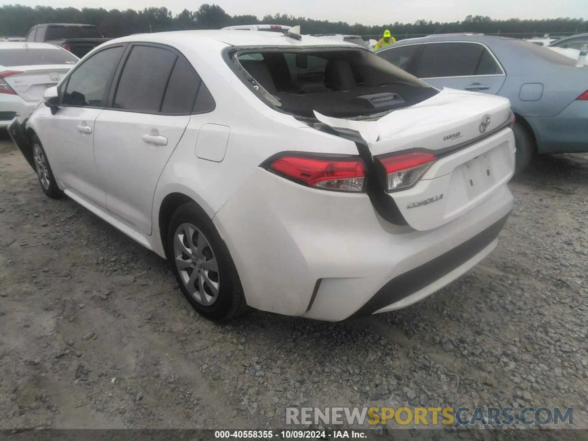 3 fotografías del automóvil dañado JTDEPRAE8LJ048330 TOYOTA COROLLA 2020