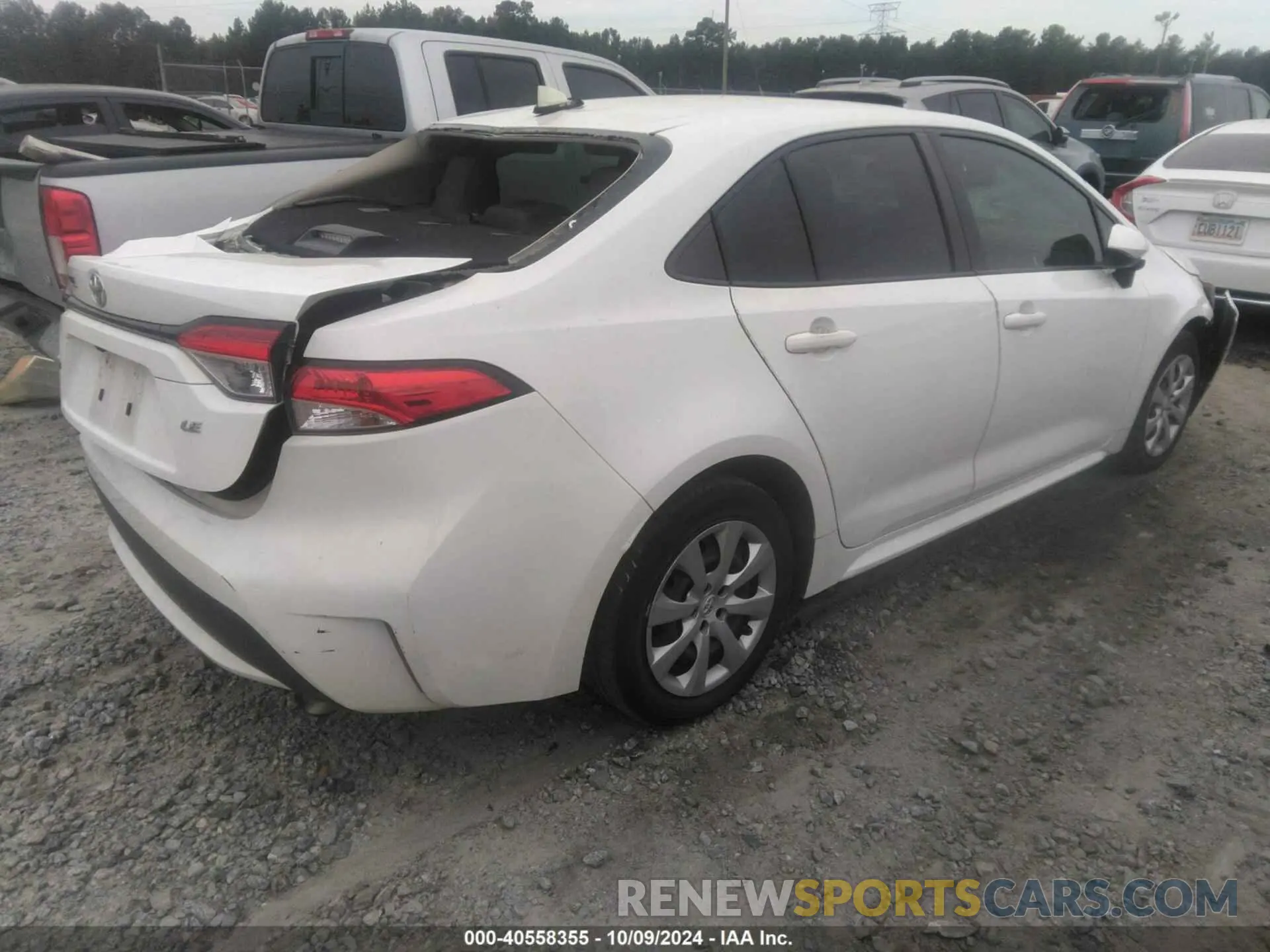 4 fotografías del automóvil dañado JTDEPRAE8LJ048330 TOYOTA COROLLA 2020