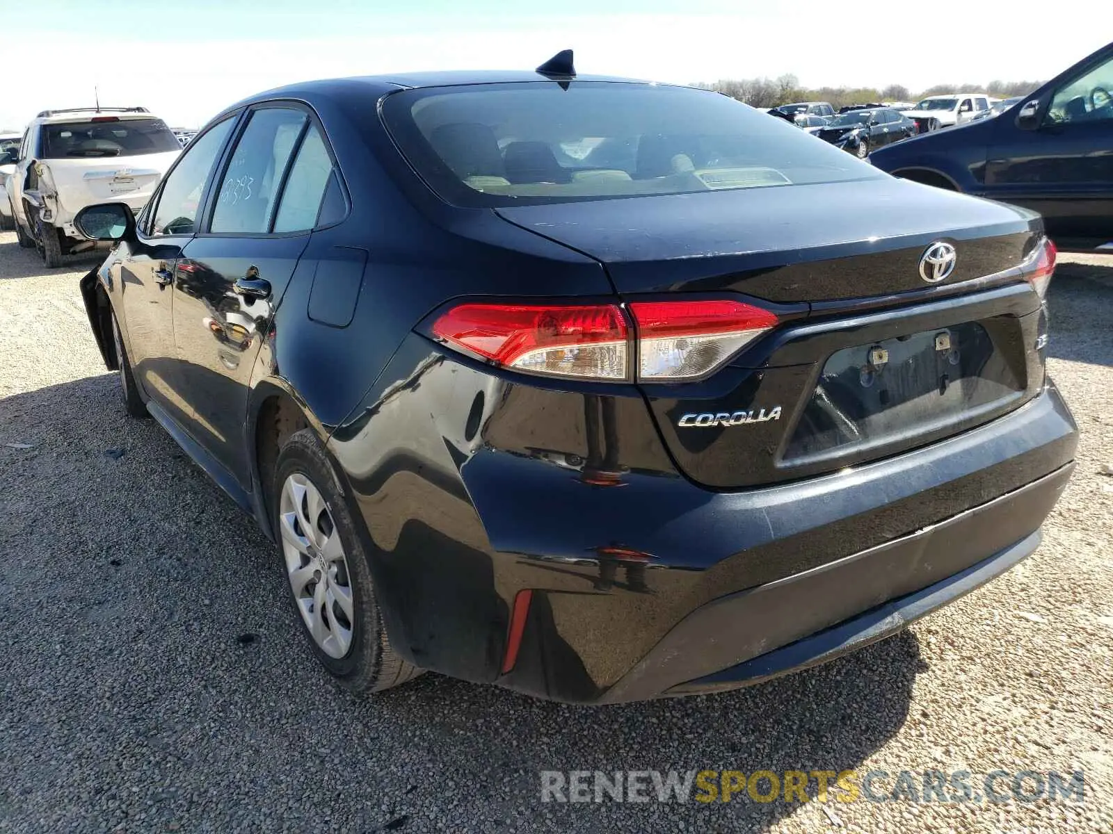 3 fotografías del automóvil dañado JTDEPRAE8LJ051616 TOYOTA COROLLA 2020
