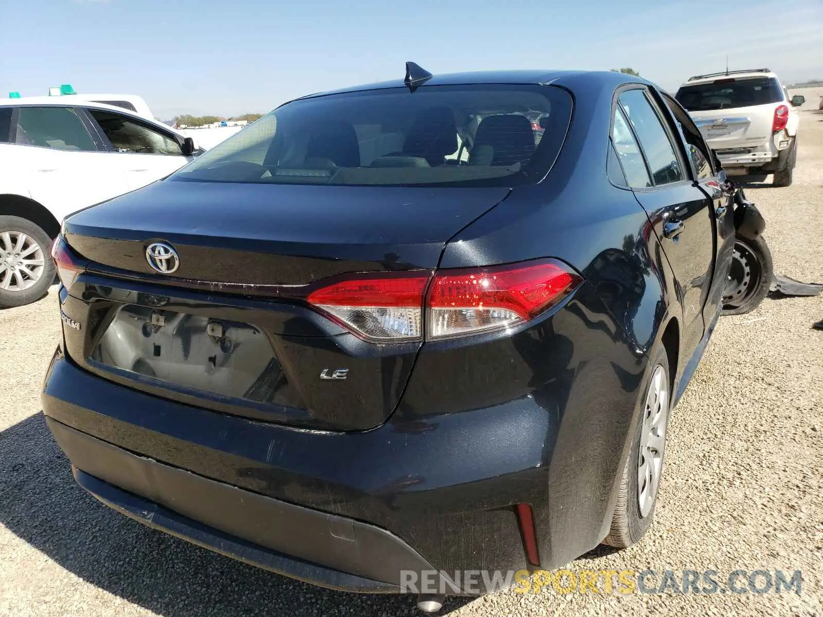4 fotografías del automóvil dañado JTDEPRAE8LJ051616 TOYOTA COROLLA 2020