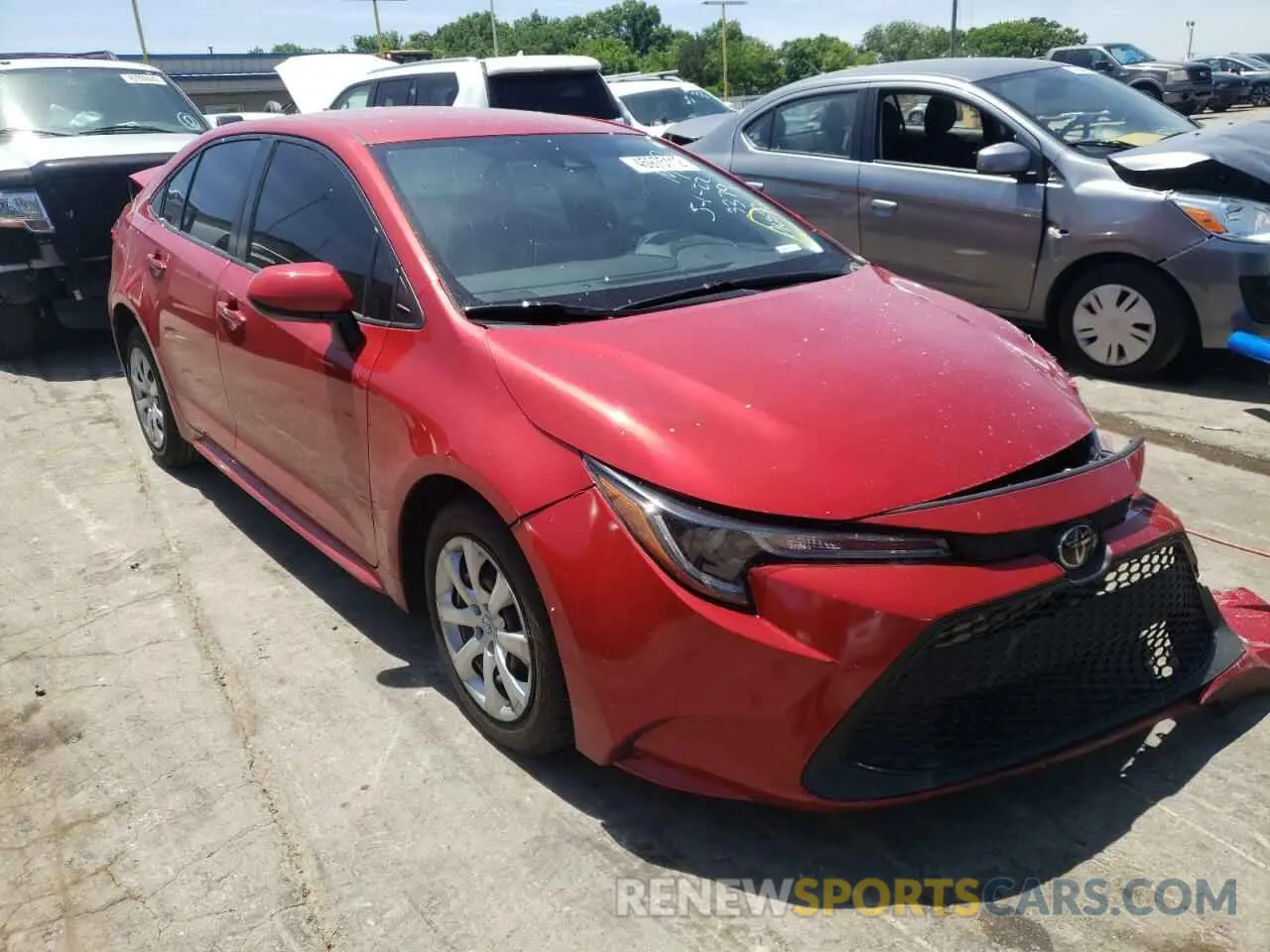 1 fotografías del automóvil dañado JTDEPRAE8LJ053379 TOYOTA COROLLA 2020