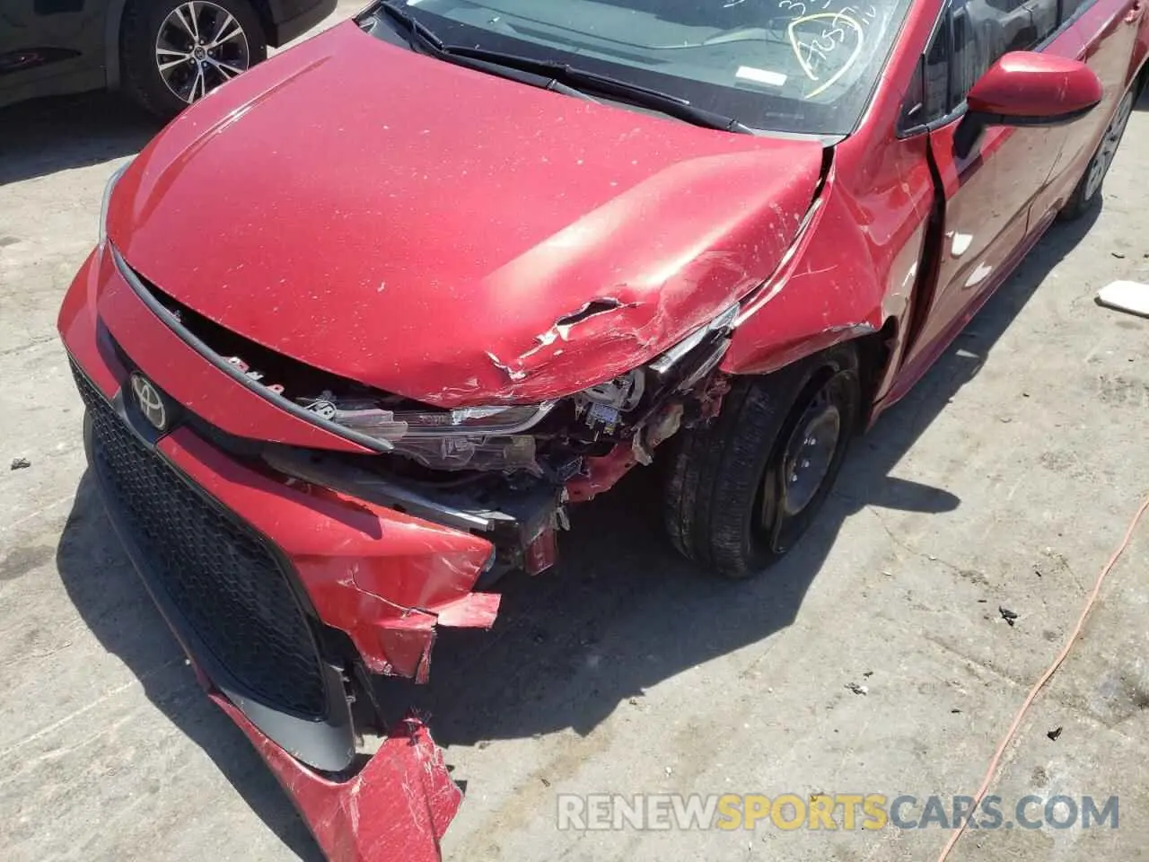 9 fotografías del automóvil dañado JTDEPRAE8LJ053379 TOYOTA COROLLA 2020