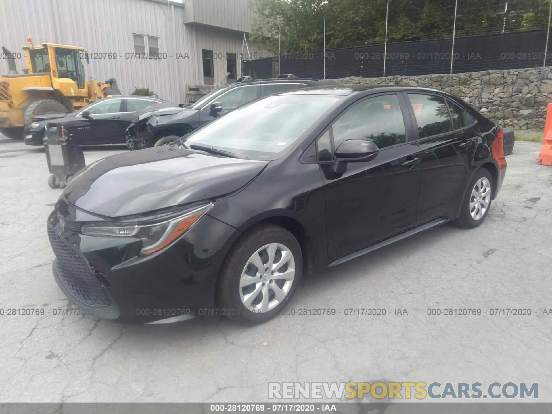 2 fotografías del automóvil dañado JTDEPRAE8LJ053477 TOYOTA COROLLA 2020