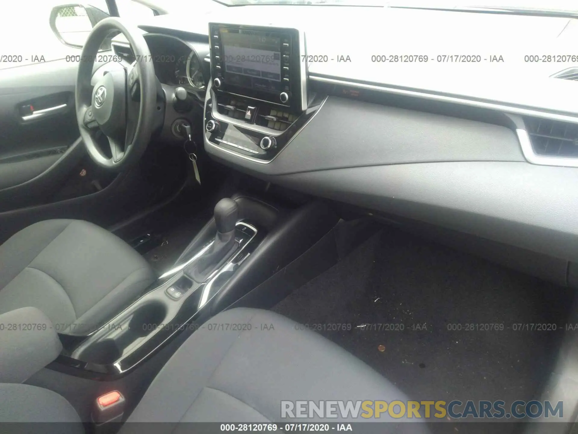 5 fotografías del automóvil dañado JTDEPRAE8LJ053477 TOYOTA COROLLA 2020