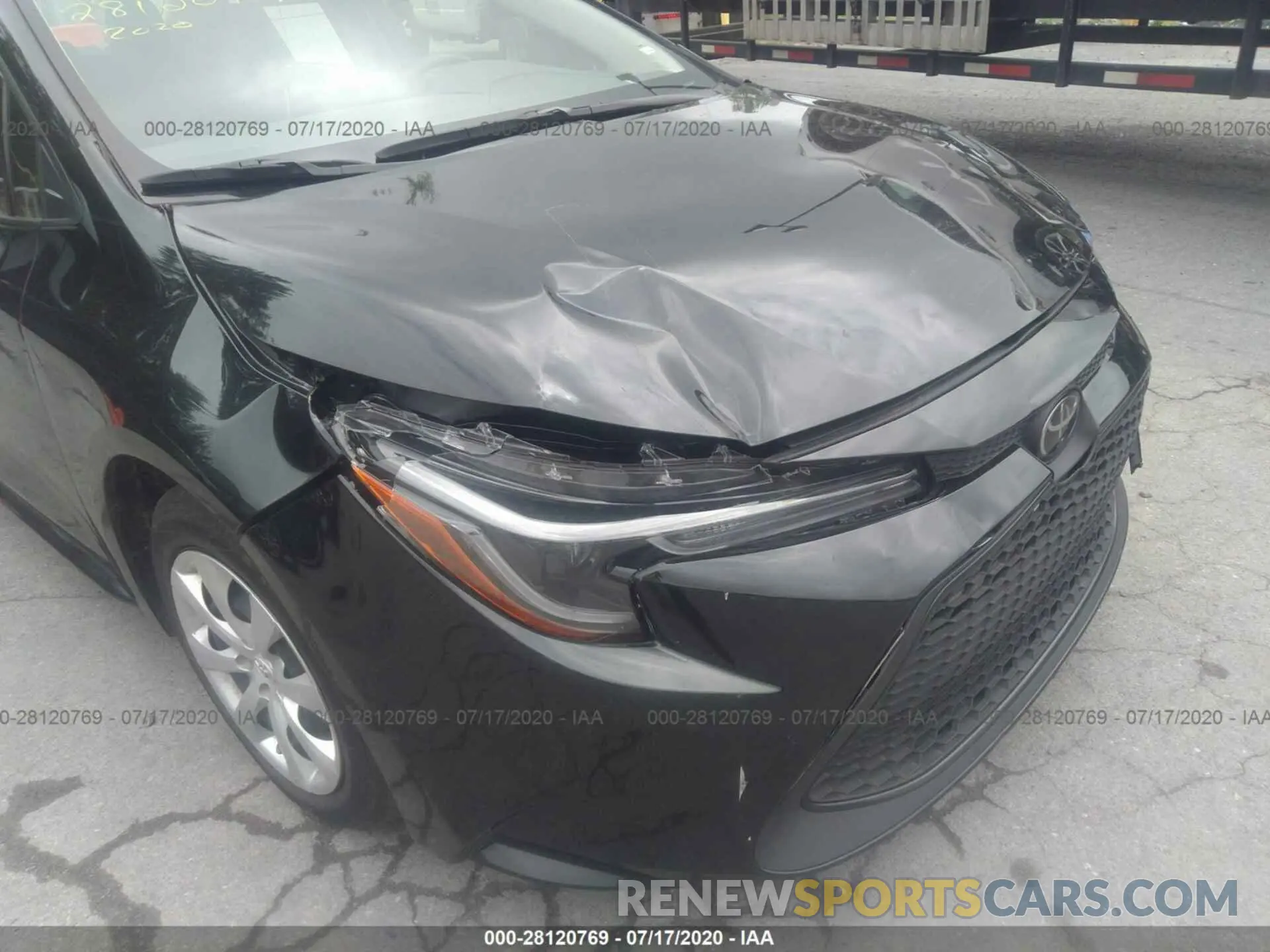 6 fotografías del automóvil dañado JTDEPRAE8LJ053477 TOYOTA COROLLA 2020