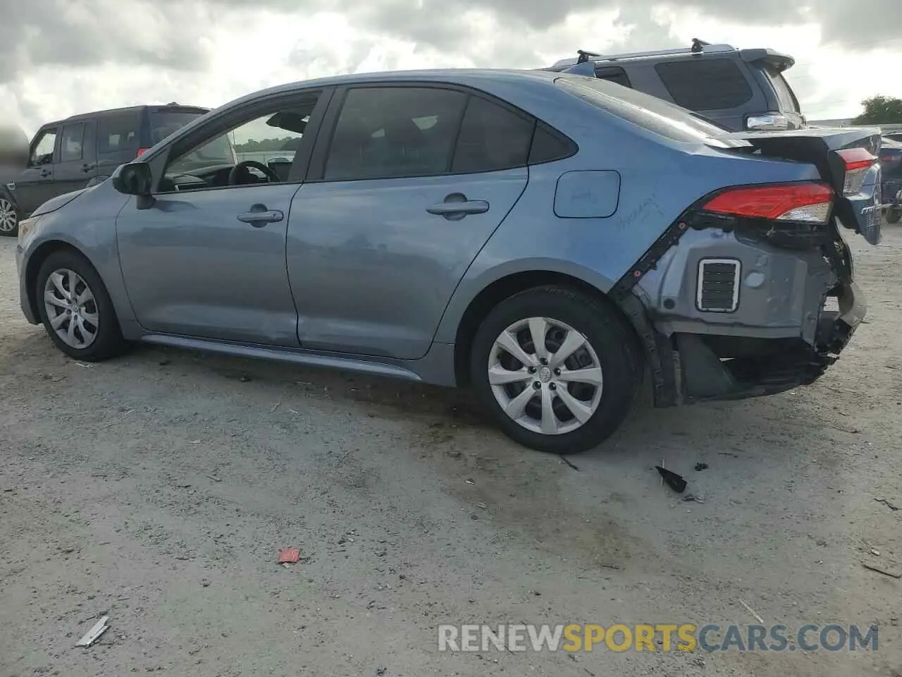 2 fotografías del automóvil dañado JTDEPRAE8LJ063426 TOYOTA COROLLA 2020